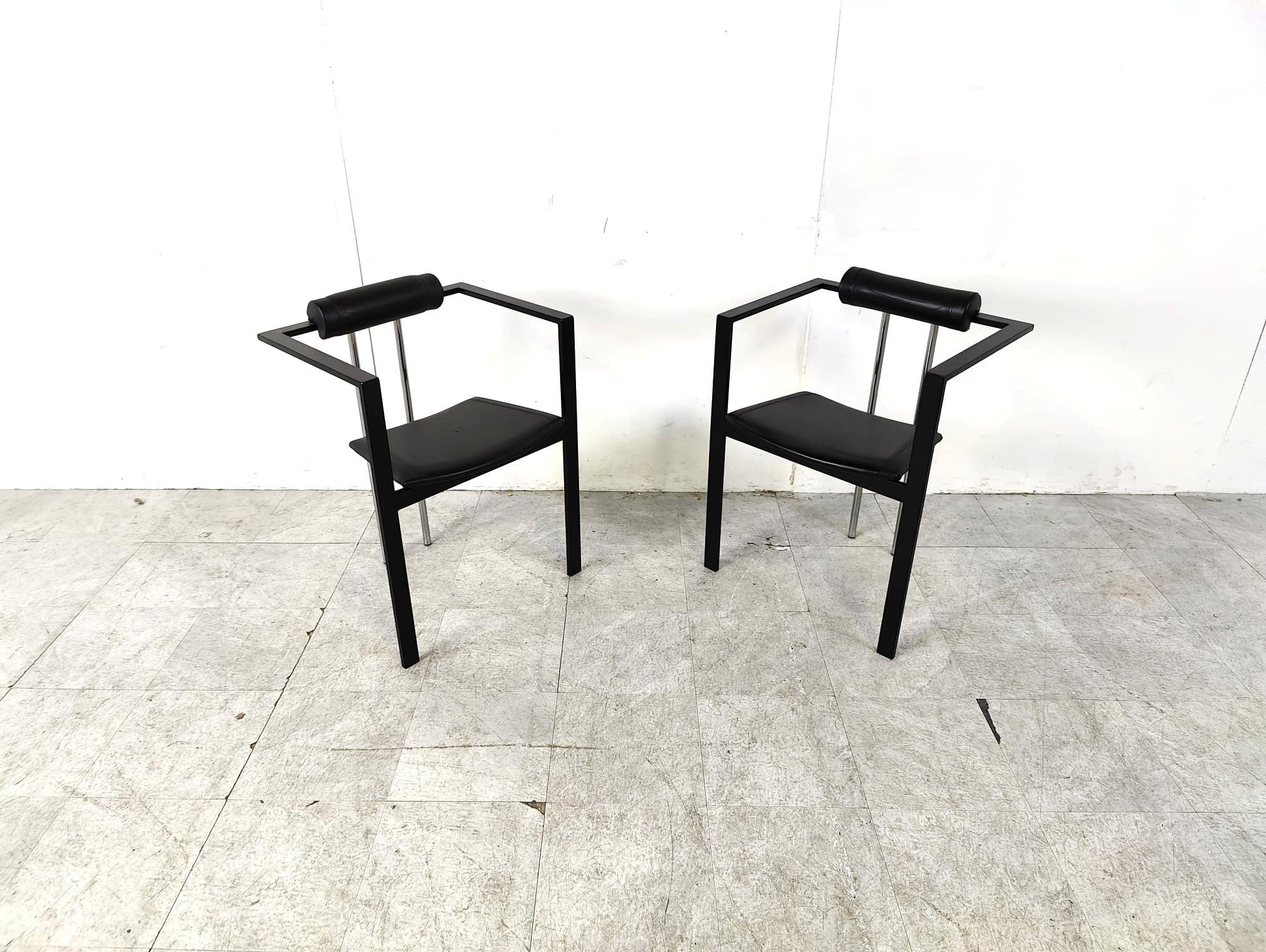 Trix Dining Chairs by Karl Friedrich Förster for KFF, 1980s, Set of 4  1