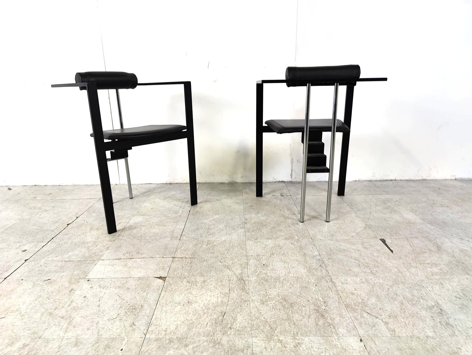 Trix Dining Chairs by Karl Friedrich Förster for KFF, 1980s, Set of 4  2