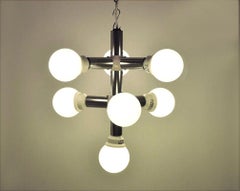 Trix & Robert Haussmann for Swisslamp Atomic Chandelier, 1960s