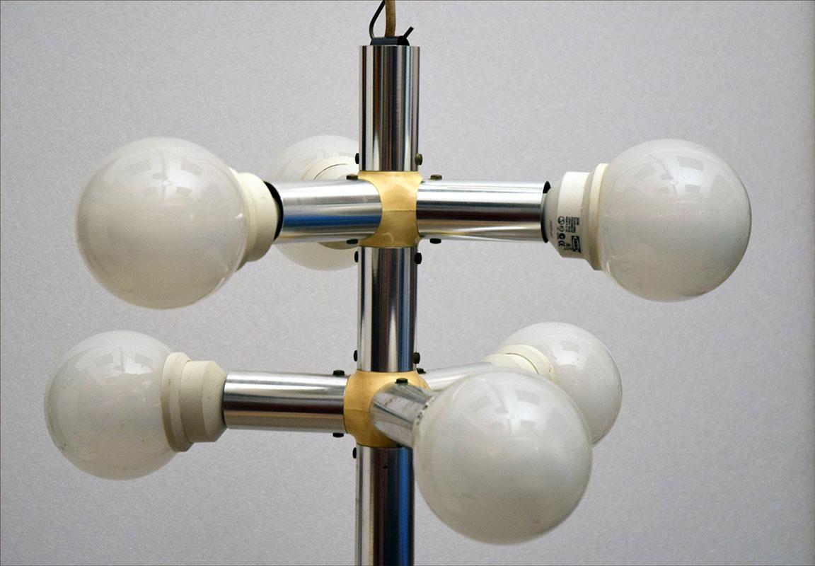 Trix & Robert Haussmann for Swisslamp Atomic Chandelier, 1960s 1