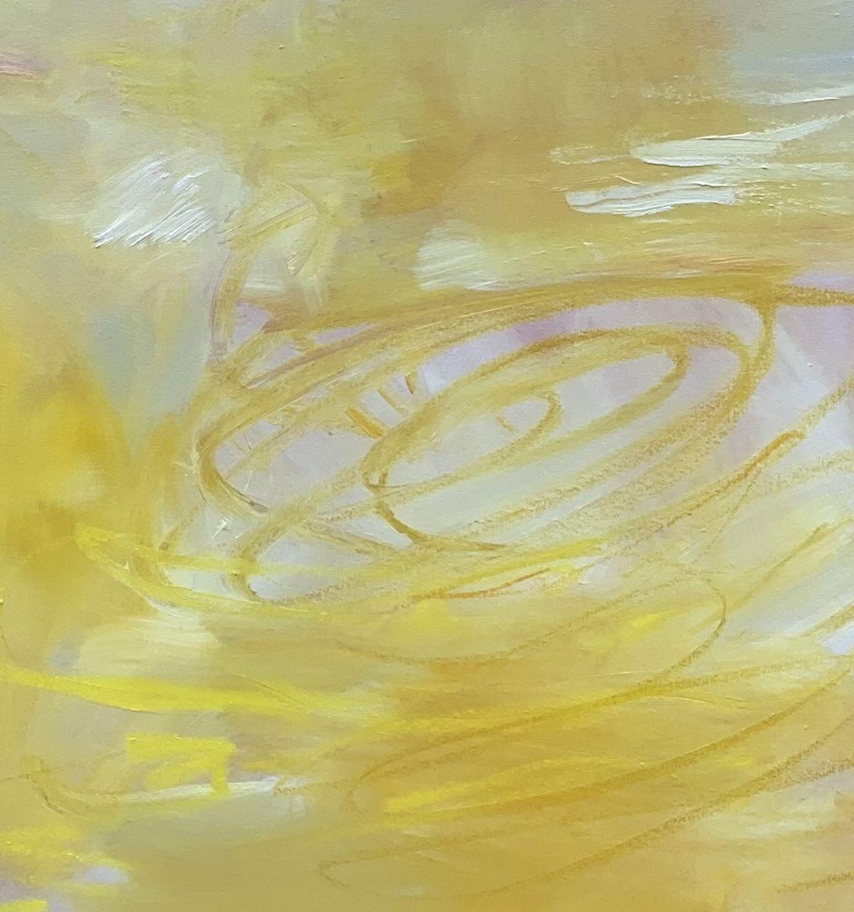 Anticipación, Pintura, Óleo sobre lienzo - Painting Expresionismo abstracto de Trixie Pitts