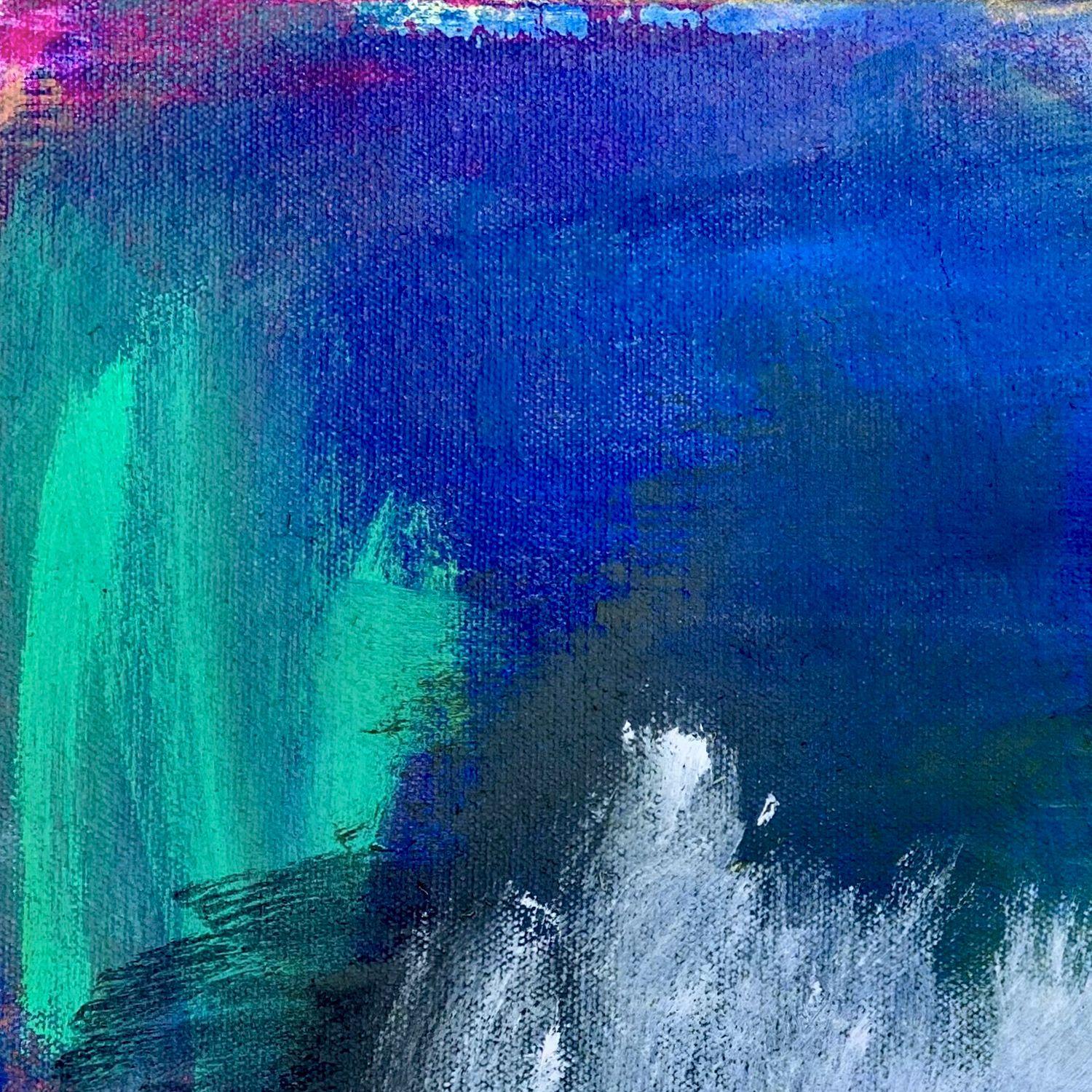 Bora Bora, Pittura, Olio su tela - Painting Espressionismo astratto di Trixie Pitts