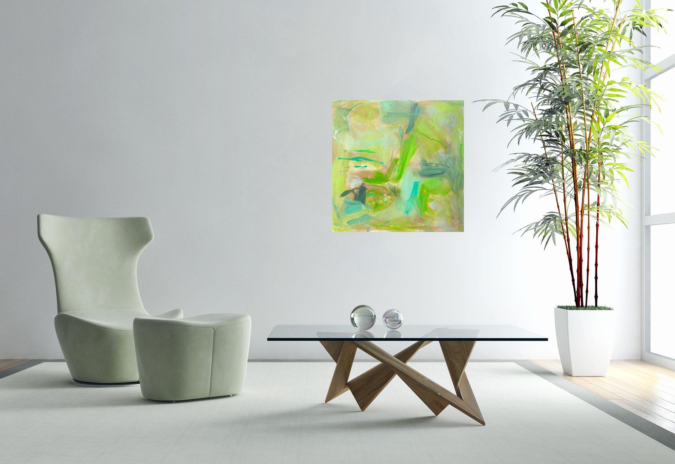 Il lato positivo della strada, Pittura, Olio su tela in vendita 1