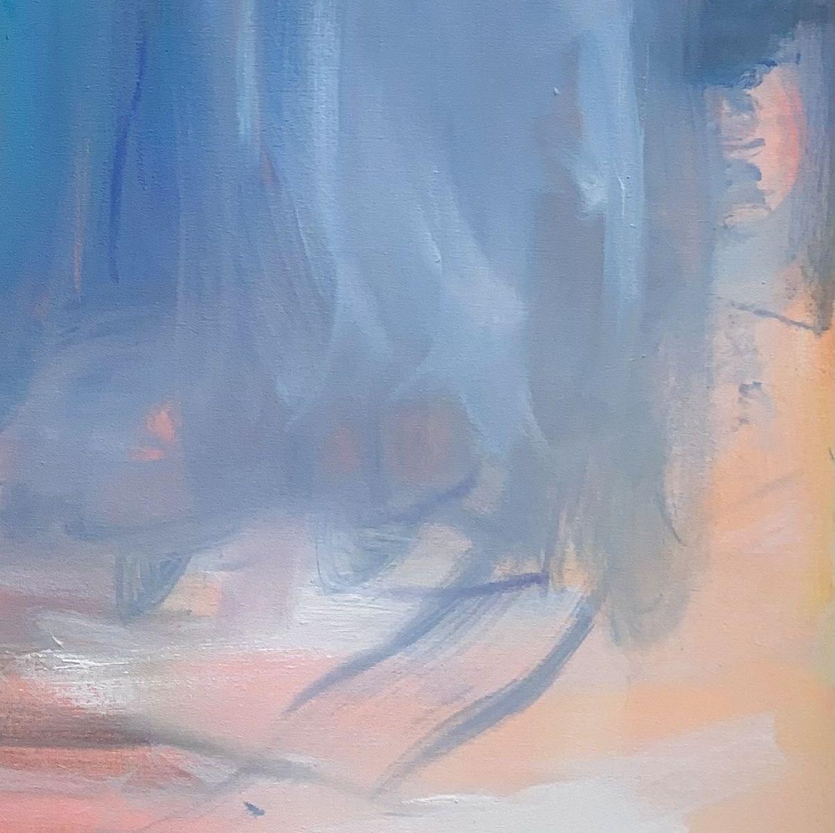 Pioggia del deserto, Pittura, Olio su tela - Painting Espressionismo astratto di Trixie Pitts