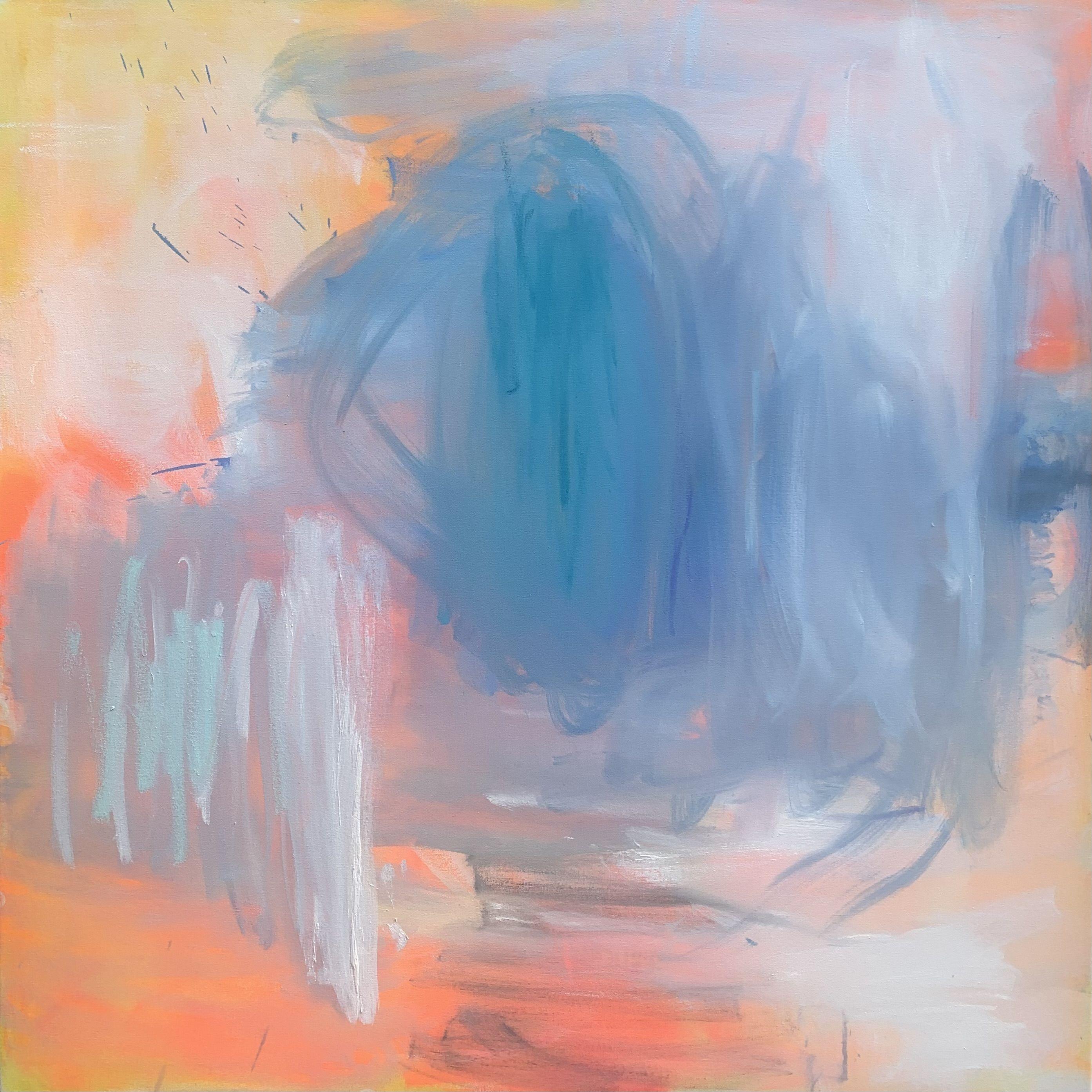 Pioggia del deserto, Pittura, Olio su tela - Painting di Trixie Pitts