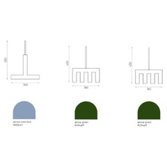 TRN B2 x1 + TRN B3 x2, Ceramics Pendant Lamps by Pani Jurek