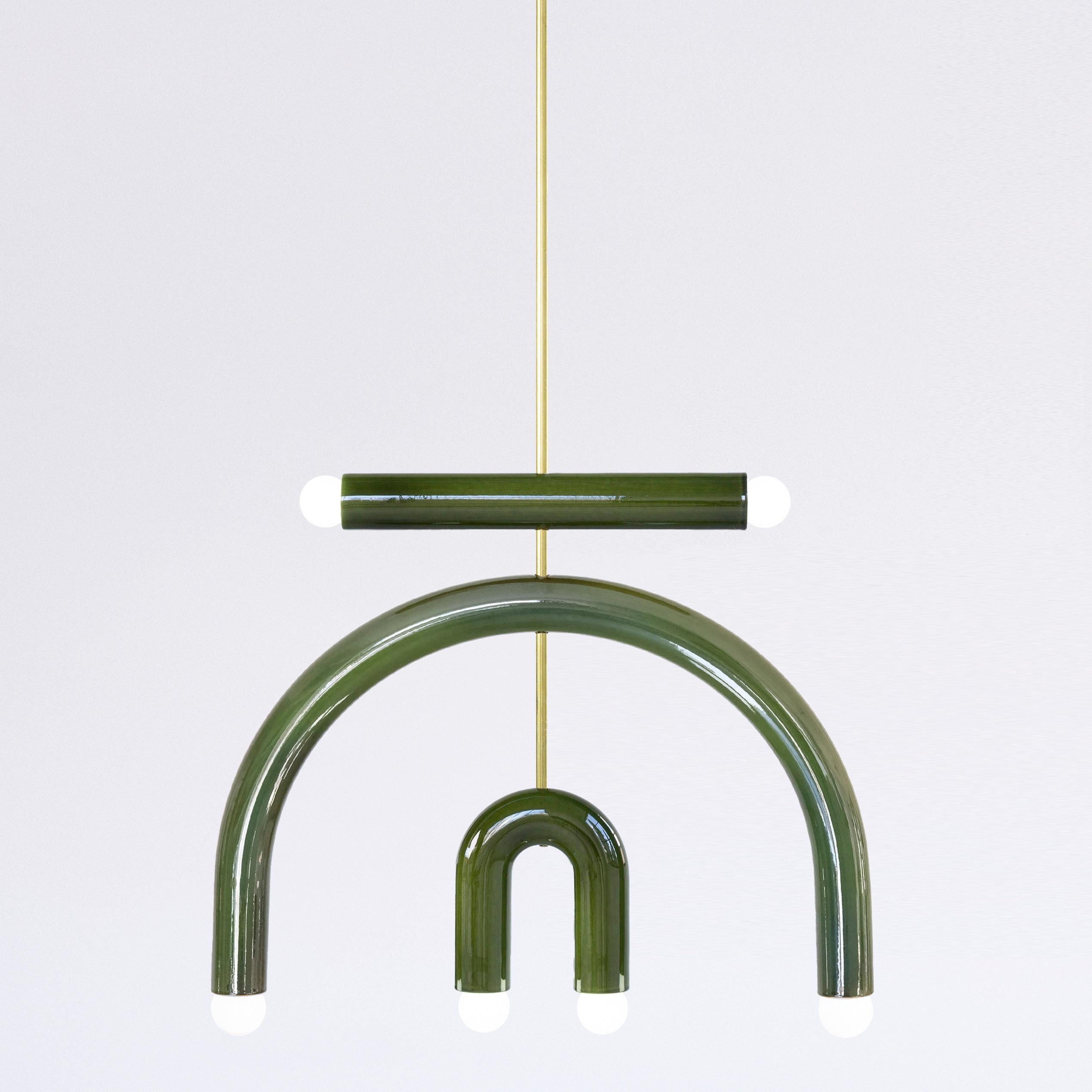 Organic Modern TRN ceramic ceiling light, model F3 For Sale