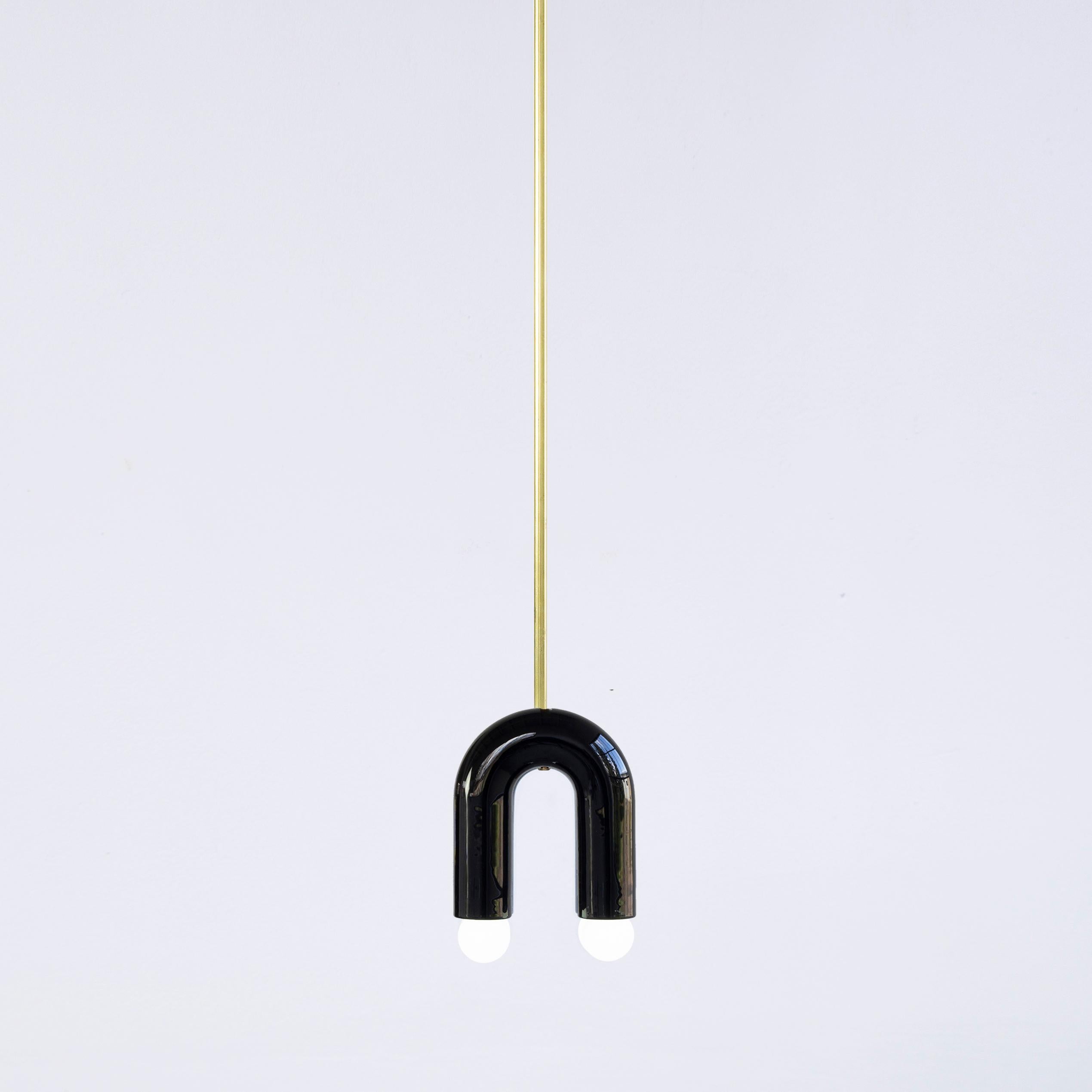 The lighting fixture is part of TRN collection. Three dimensional objects inspired by Jan Tarasin painting have a simple calligraphic form so they can play and talk together as if they were letters from a non-existent alphabet.
 
The hand crafted
