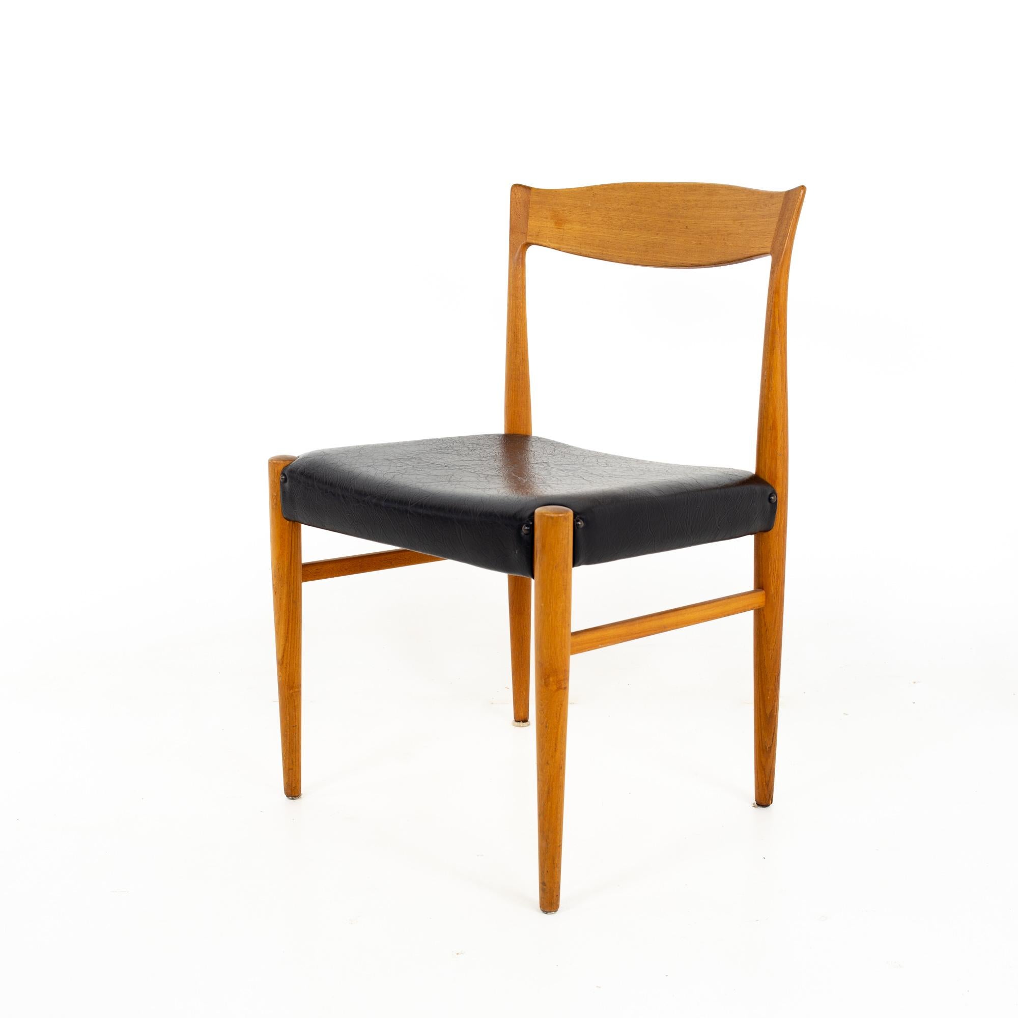 Troeds Bjarnum mid century teak dining chair
Chair measures: 20 wide x 18 deep x 31 high, with a seat height of 18 inches

All pieces of furniture can be had in what we call restored vintage condition. That means the piece is restored upon