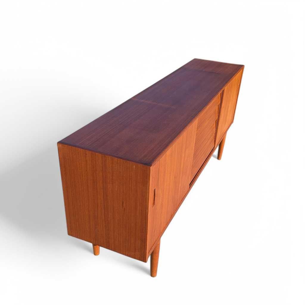 20th Century Troeds Trio Sideboard & Hutch by Nils Jonsson – Mid Century Modern Teak Credenza For Sale