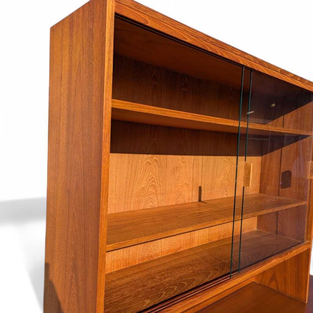 Wood Troeds Trio Sideboard & Hutch by Nils Jonsson – Mid Century Modern Teak Credenza For Sale