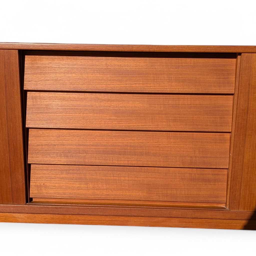 Troeds Trio Sideboard & Hutch by Nils Jonsson – Mid Century Modern Teak Credenza For Sale 1