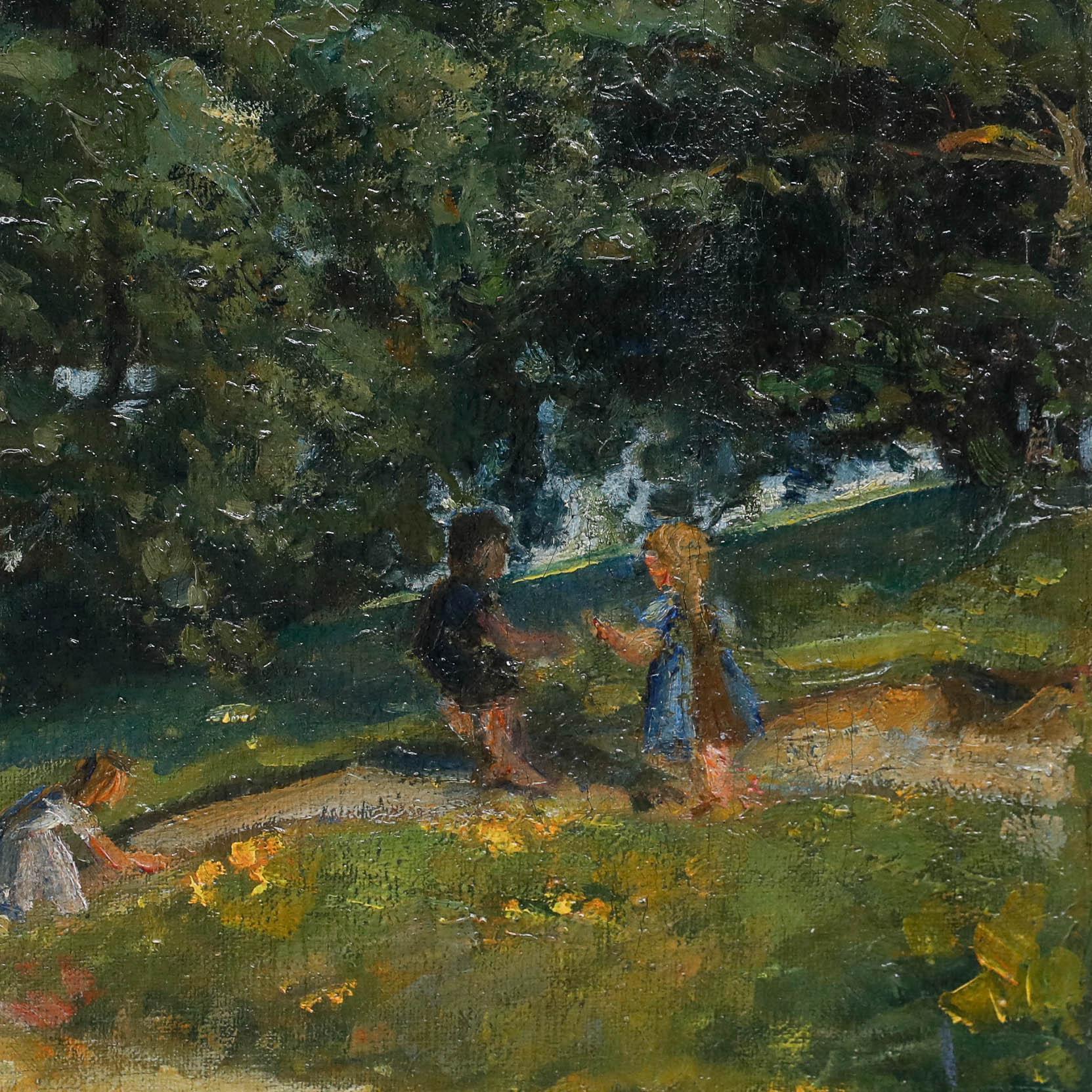 Troels Trier (1879-1962) - Olio della metà del XX secolo, L'albero della vita in vendita 3