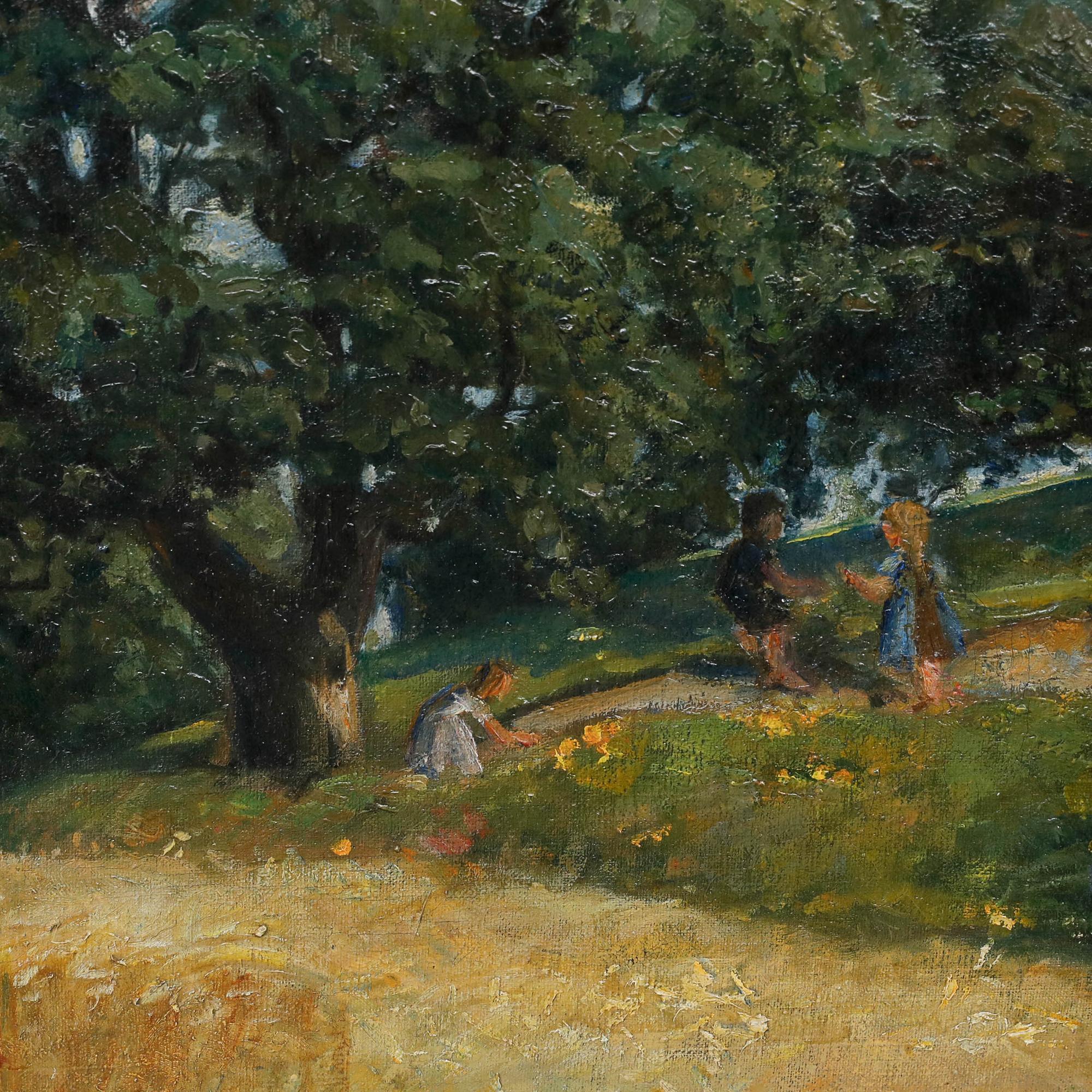 Troels Trier (1879-1962) - Olio della metà del XX secolo, L'albero della vita in vendita 4