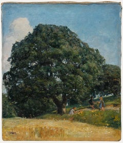 Troels Trier (1879-1962) - Olio della metà del XX secolo, L'albero della vita