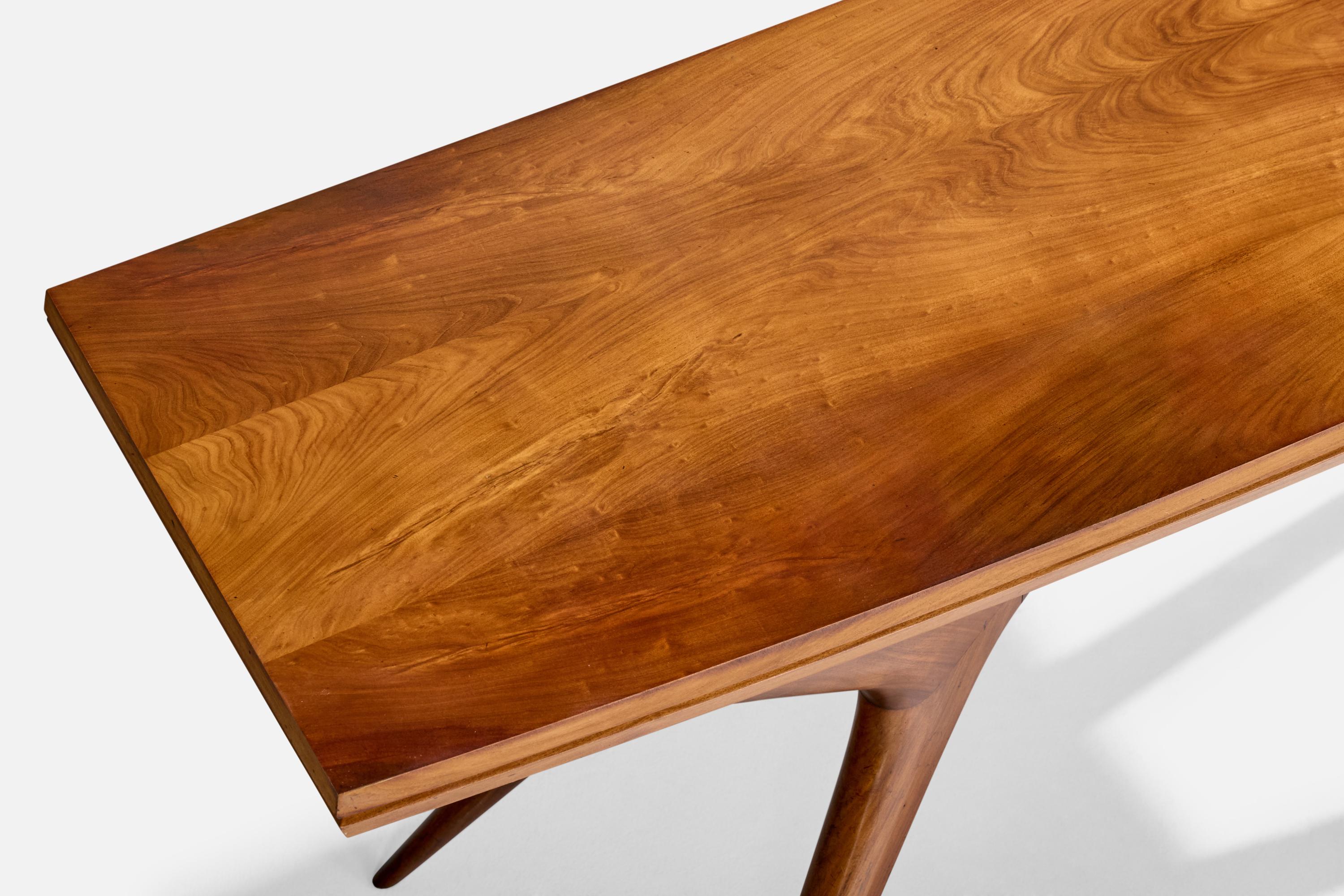 Trofelli & Favaro, Flip-top Console Table, Wood, Brazil, 1950s For Sale 5