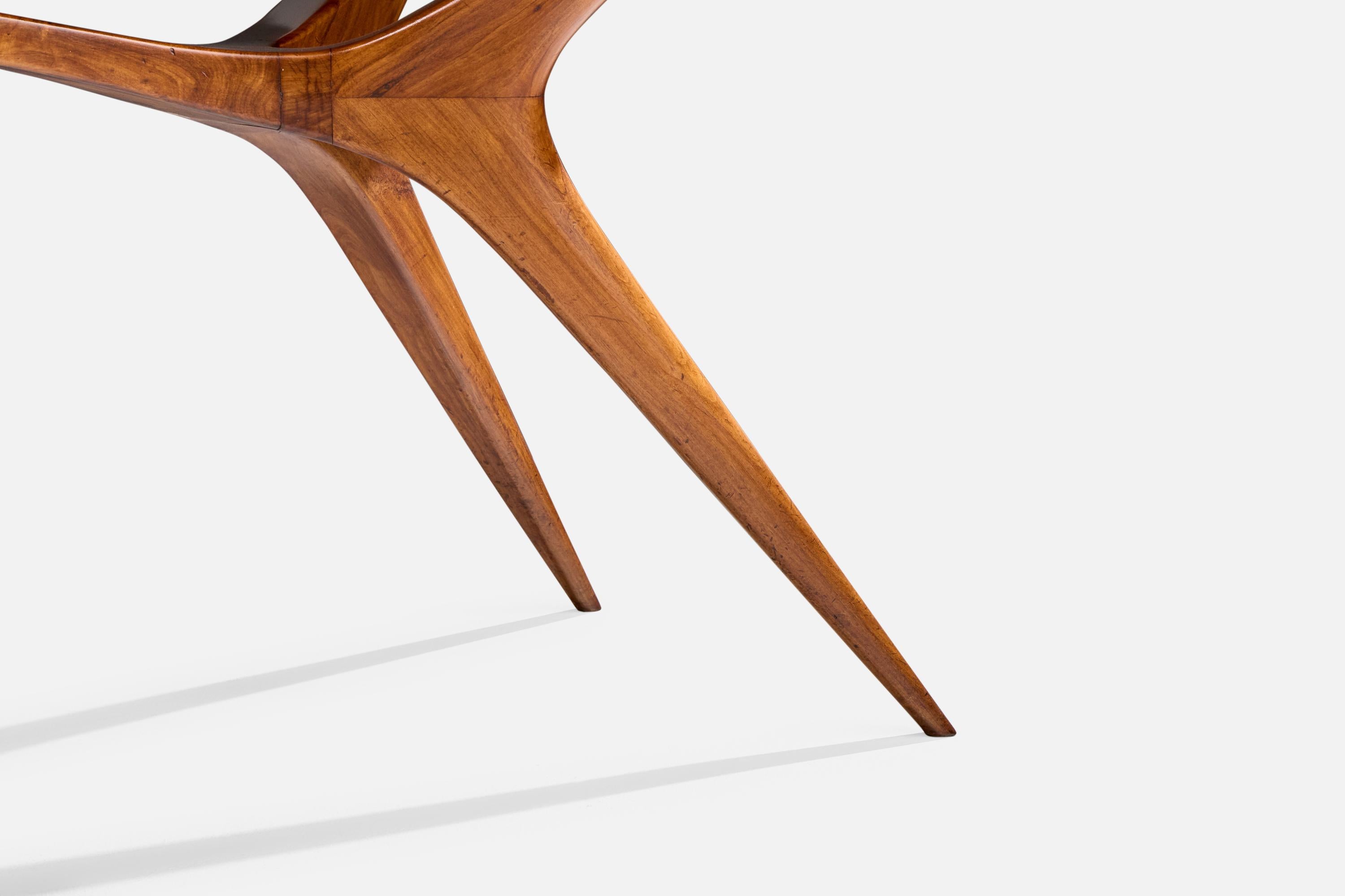 Trofelli & Favaro, Flip-top Console Table, Wood, Brazil, 1950s For Sale 11