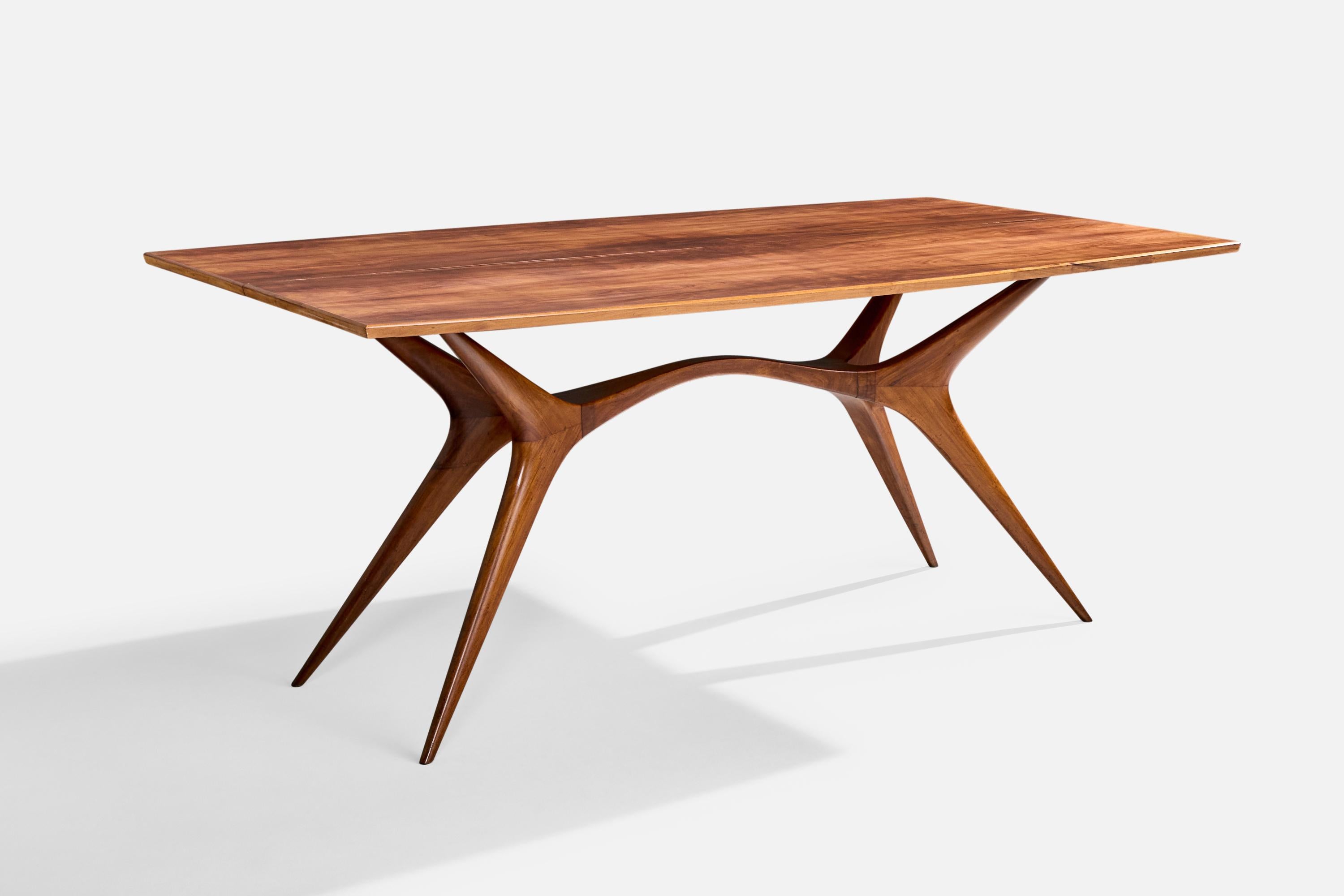 Mid-Century Modern Trofelli & Favaro, Flip-top Console Table, Wood, Brazil, 1950s For Sale