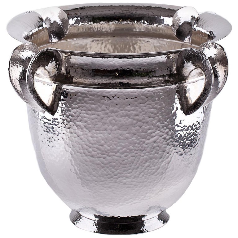 Troiana Sterling Silver Champagne Bucket For Sale