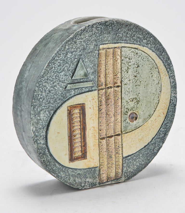Troika Cornwall Pottery Wheel Vase at 1stDibs