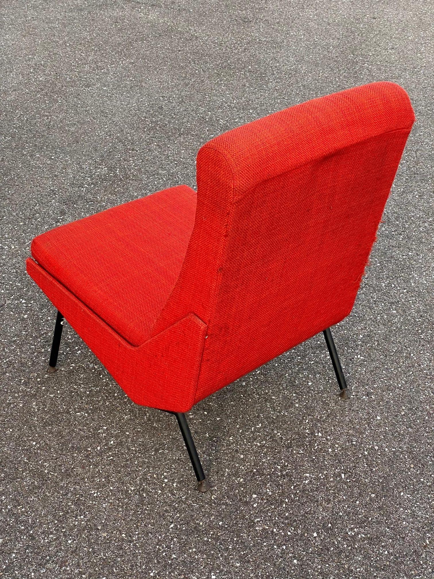 Mid-Century Modern Troika Slipper Chair by Pierre Guariche For Sale