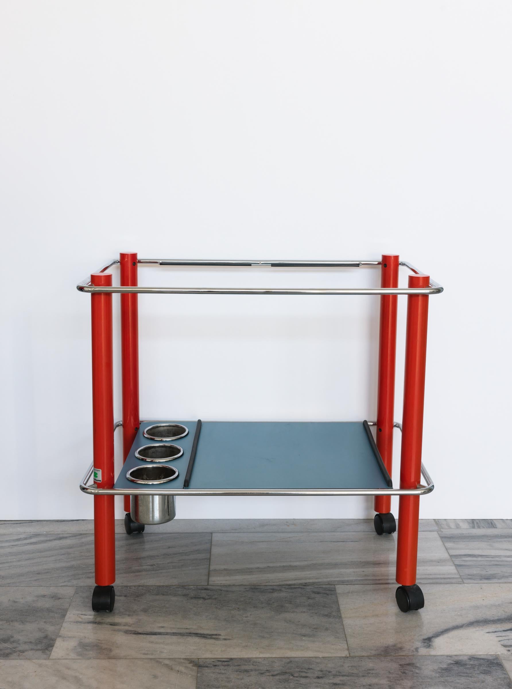Italian Trolley / cart by Bieffeplast Padova 1970s For Sale