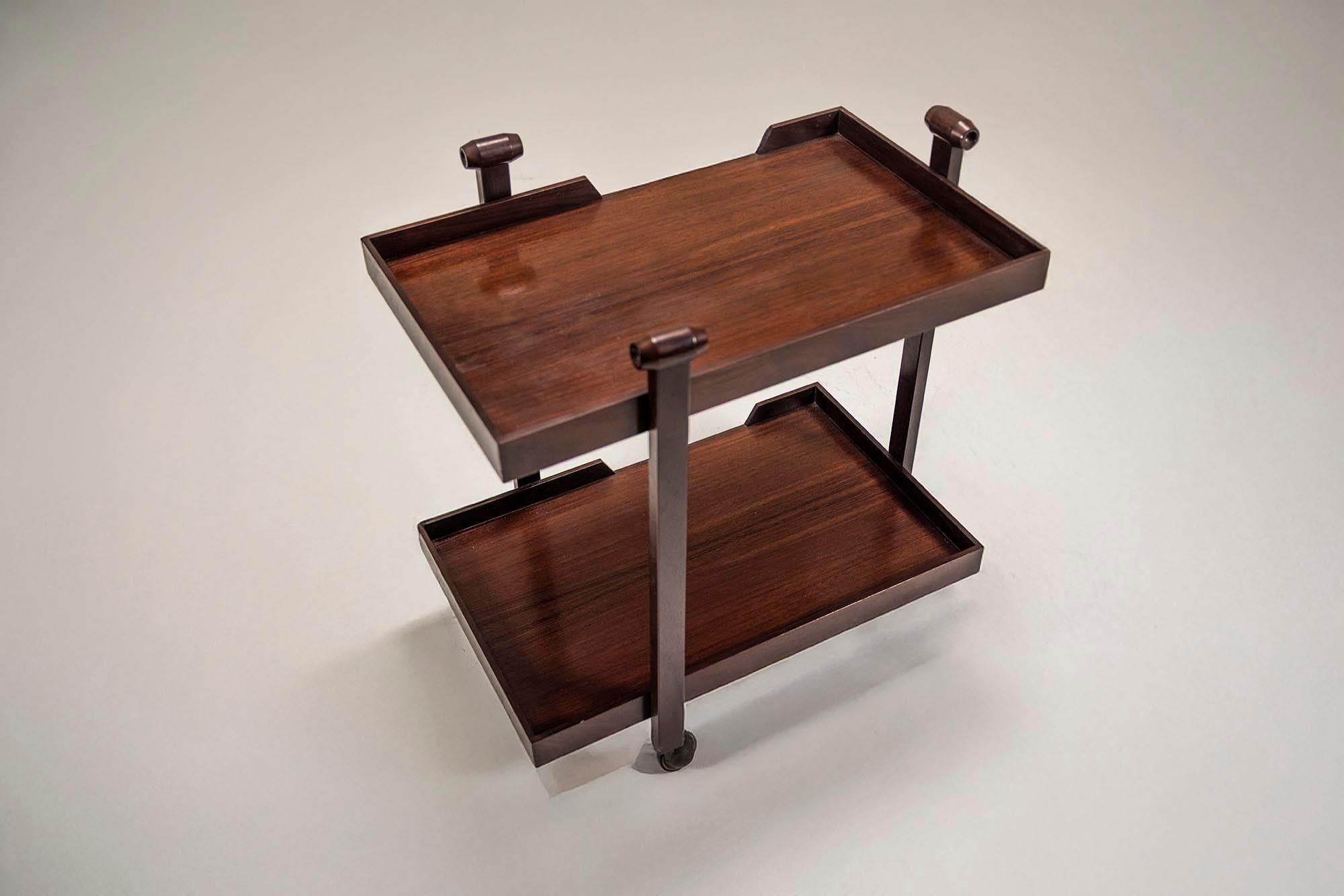 Trolley 'CR20' for Poggi by Franco Albini & Franca Helg, Italy 1958 en Bueno estado para la venta en Hellouw, NL