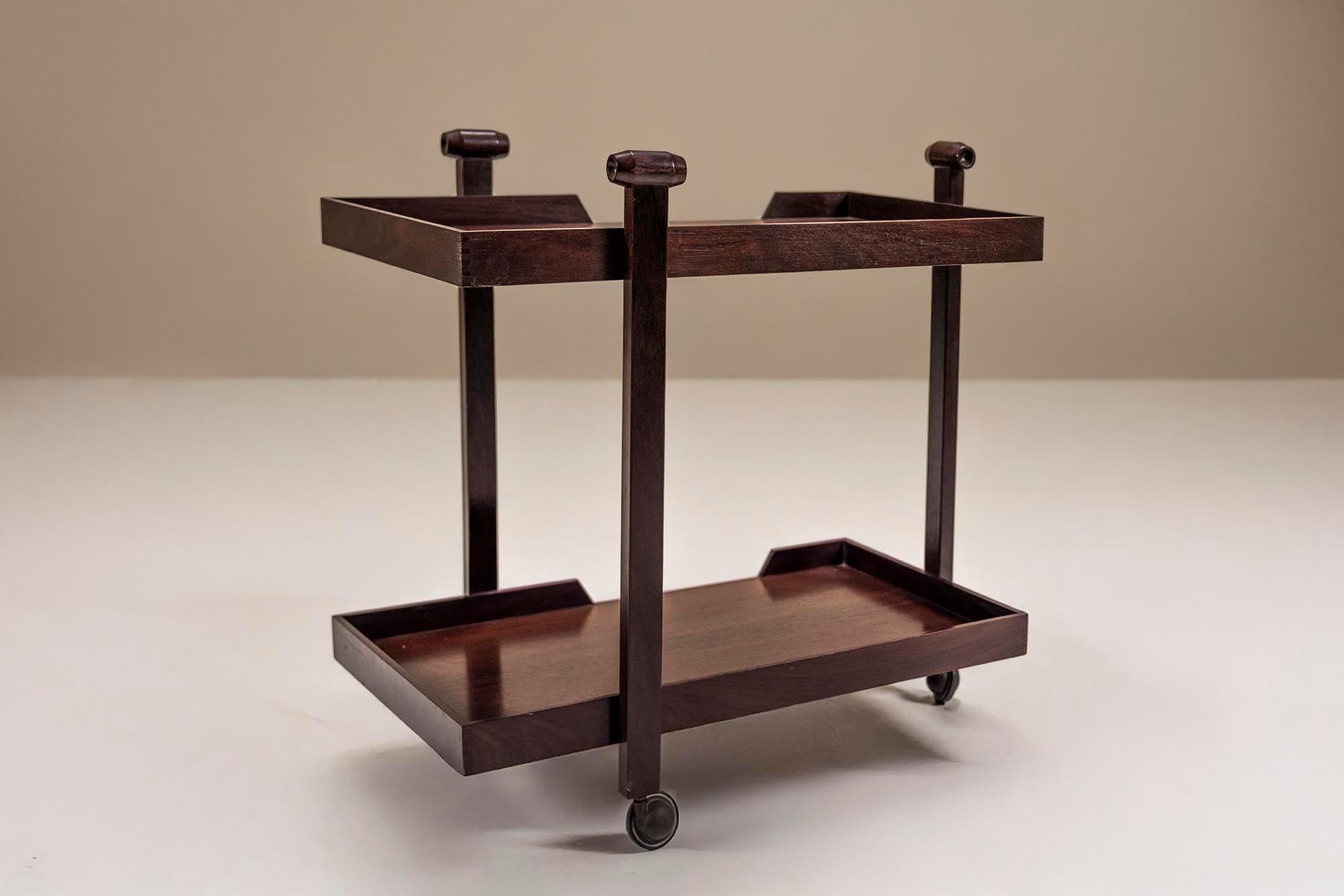 Trolley 'CR20' for Poggi by Franco Albini & Franca Helg, Italy 1958 Madera en venta