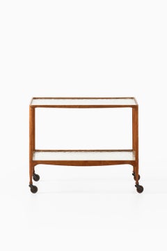 Trolley in Brass, Glass and Walnut by Peder Moos, 1948