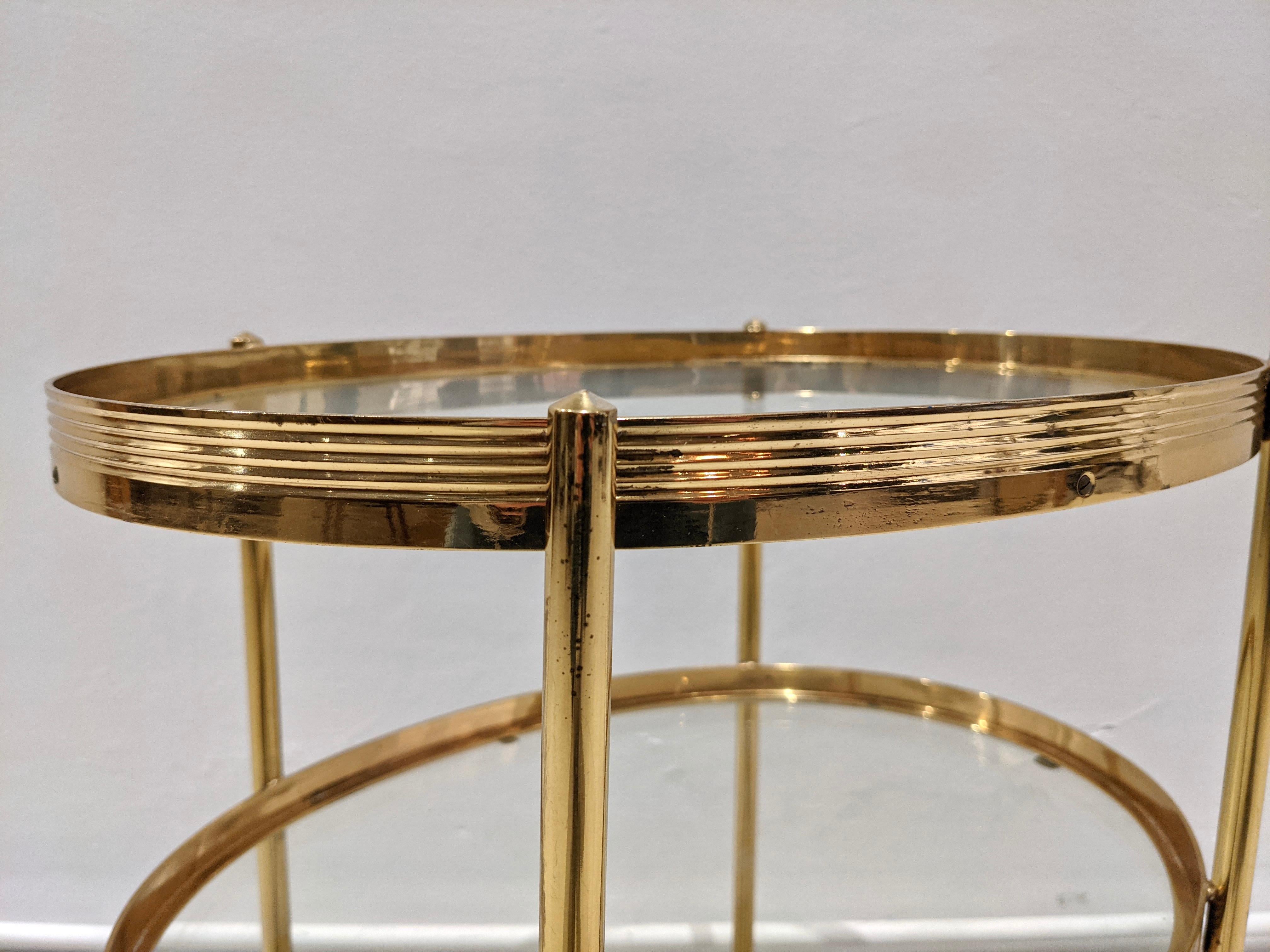 Regency Trolley in Brass Gold Color