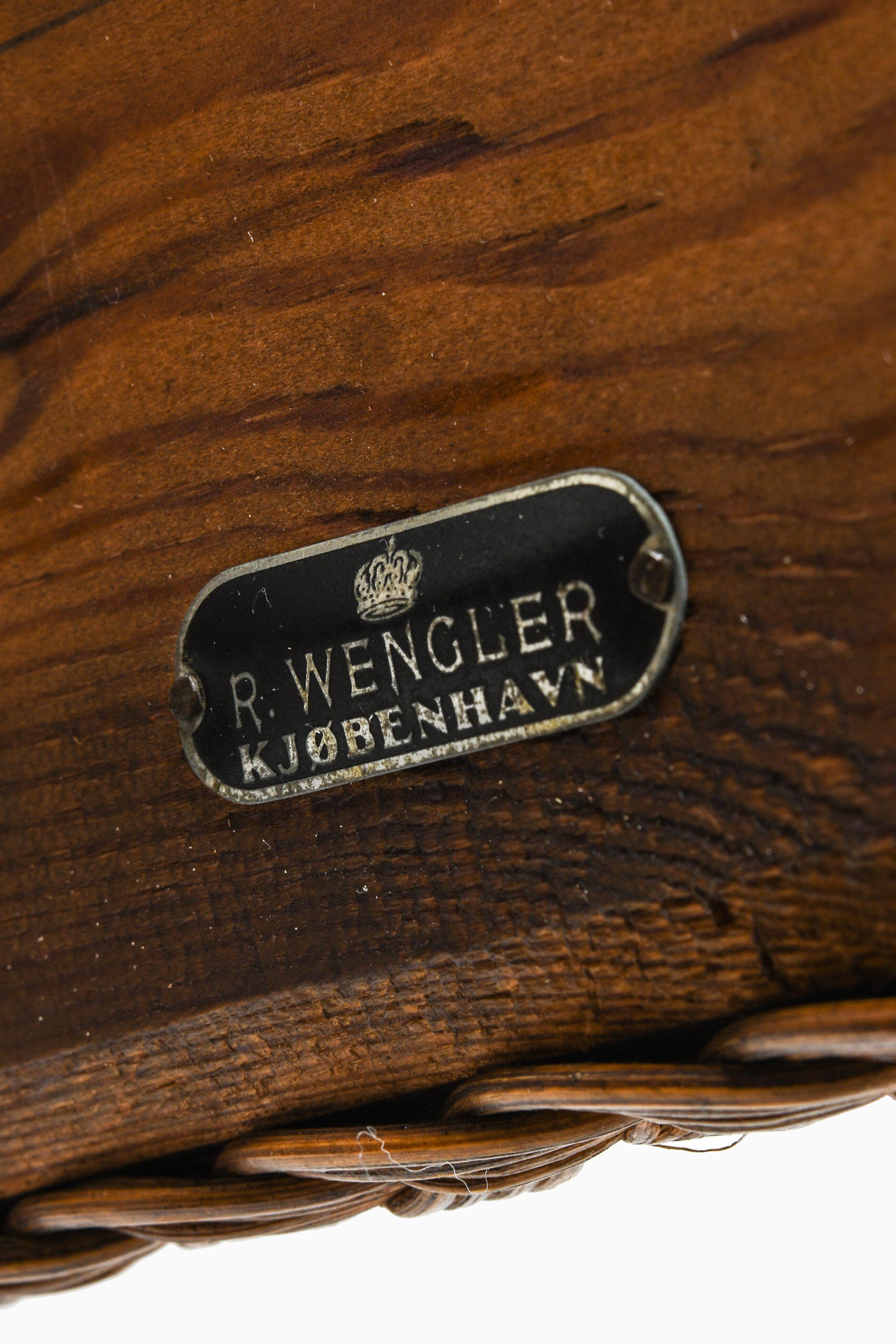 Trolley aus Schilfrohr und Rattan von Robert Wengler, 1940er Jahre im Angebot 3