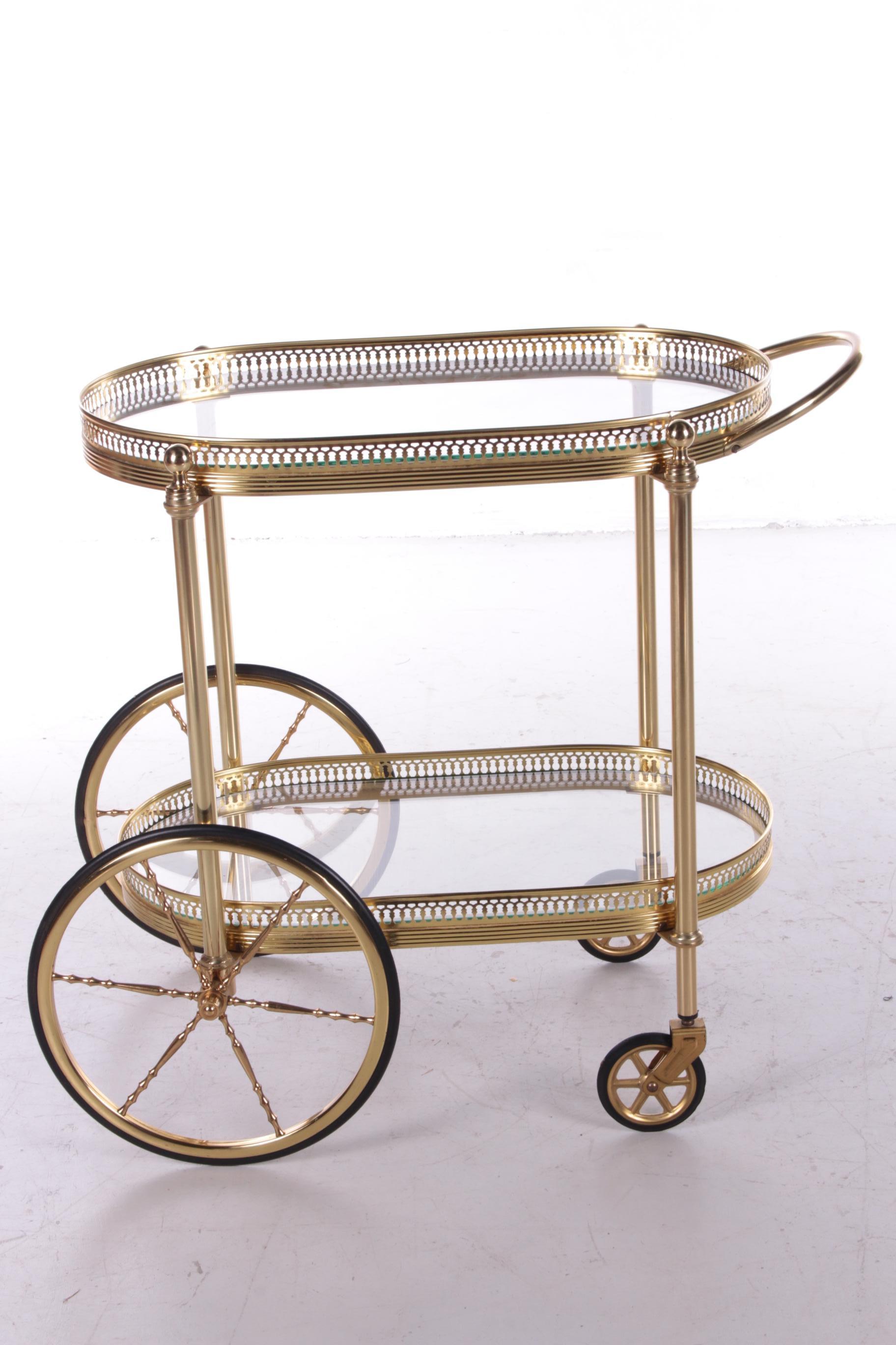 Trolley in the Style of Maison Jansen Hollywood Regency, 1960s In Good Condition In Oostrum-Venray, NL