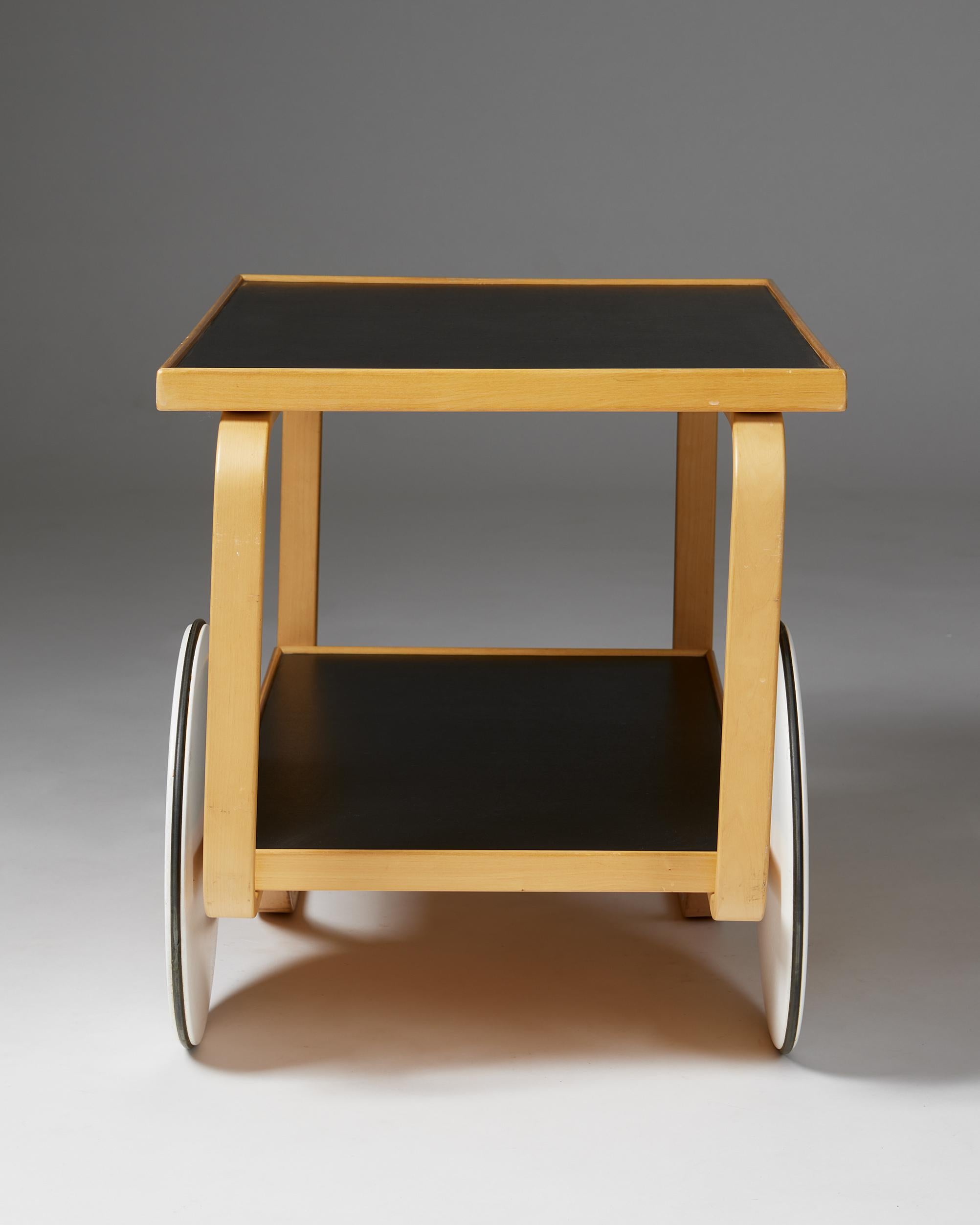 Mid-Century Modern Trolley Model 98 Designed by Alvar Aalto for Artek, Finland, 1950s