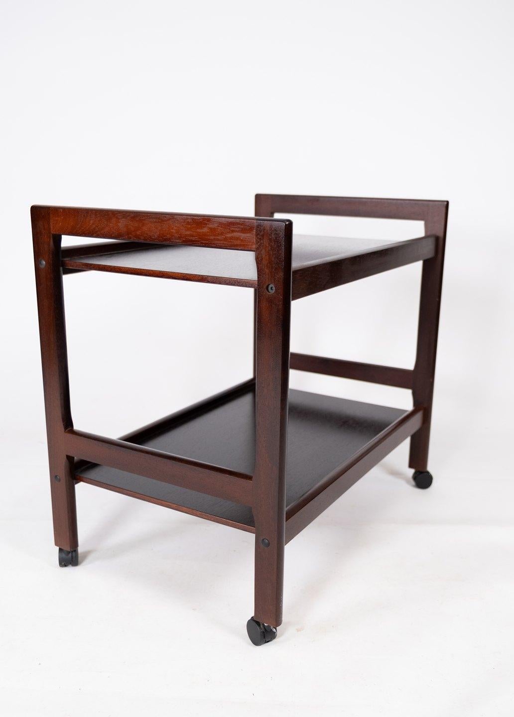 Scandinavian Modern Trolley Table in Mahogany of Danish Design from the 1960s