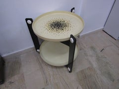 midcentury Trolley with Removable Plastic Shelves by Luigi Massoni,