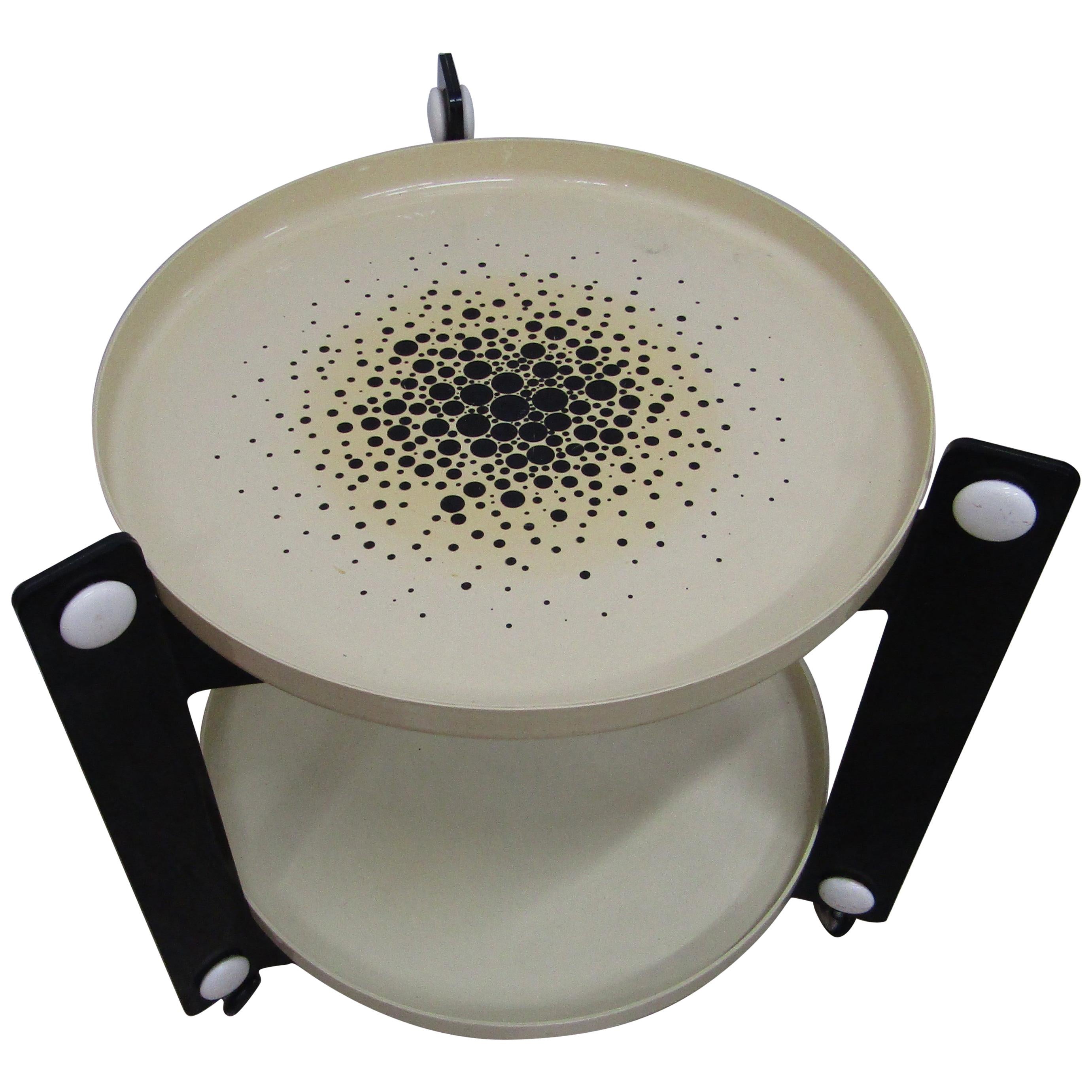 midcentury Trolley with Removable Plastic Shelves by Luigi Massoni, For Sale