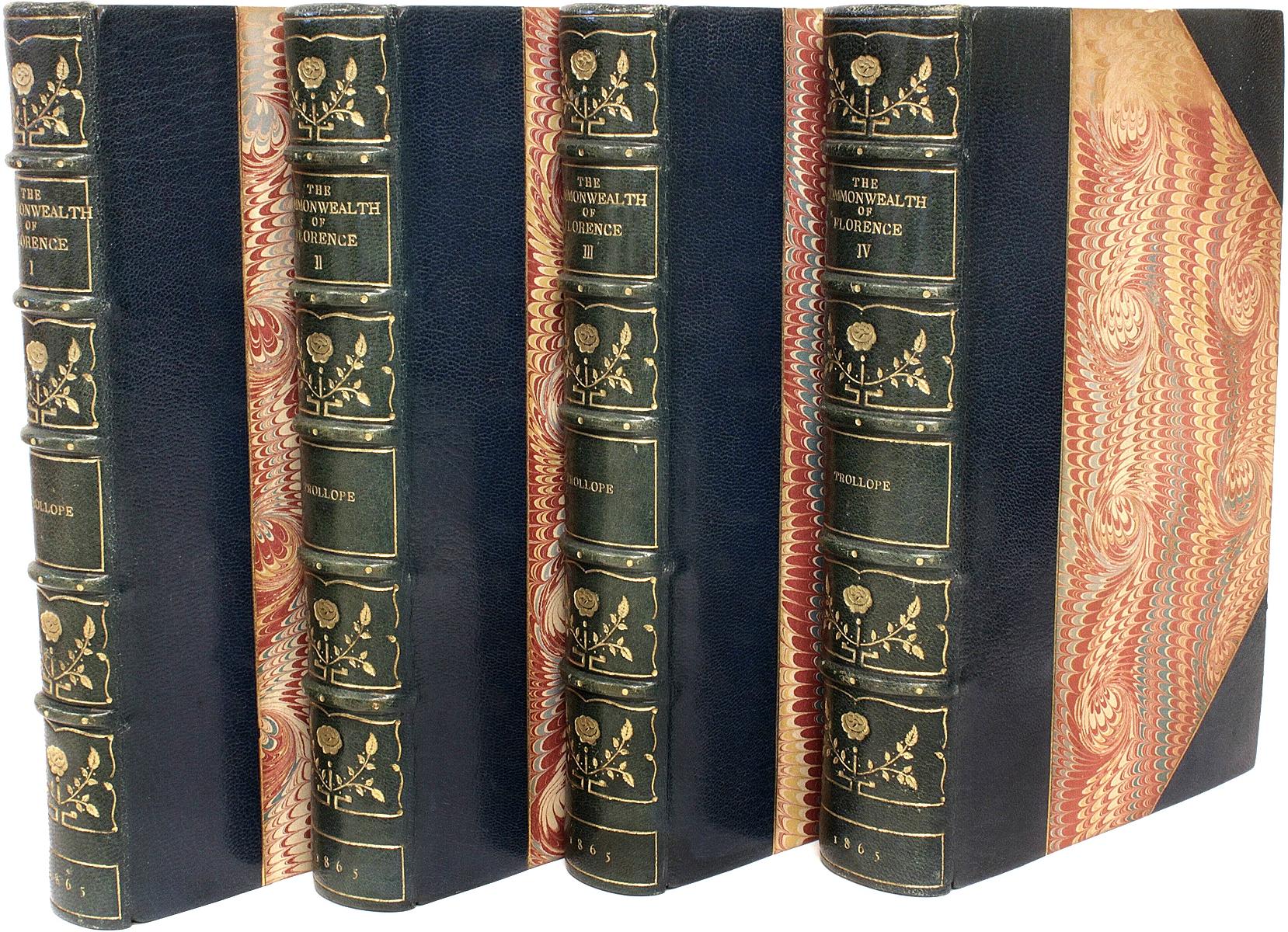 British Trollope, History of the Commonwealth of Florence, 1st Ed. 1865 Leather Bound!