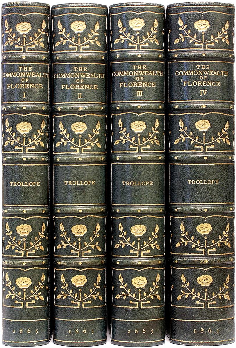 Mid-19th Century Trollope, History of the Commonwealth of Florence, 1st Ed. 1865 Leather Bound!