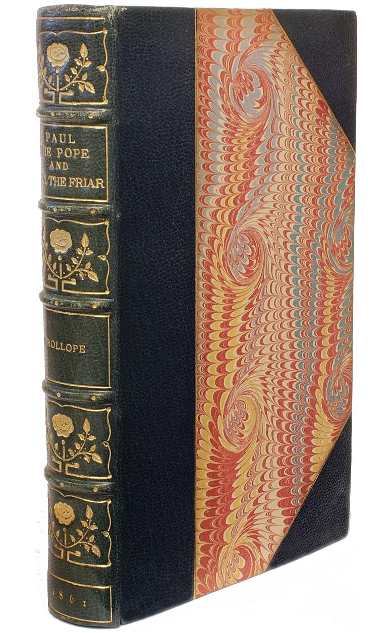 Britannique Trollope, Paul le Pope et Paul le Friar, première édition reliée en cuir en 1861 en vente