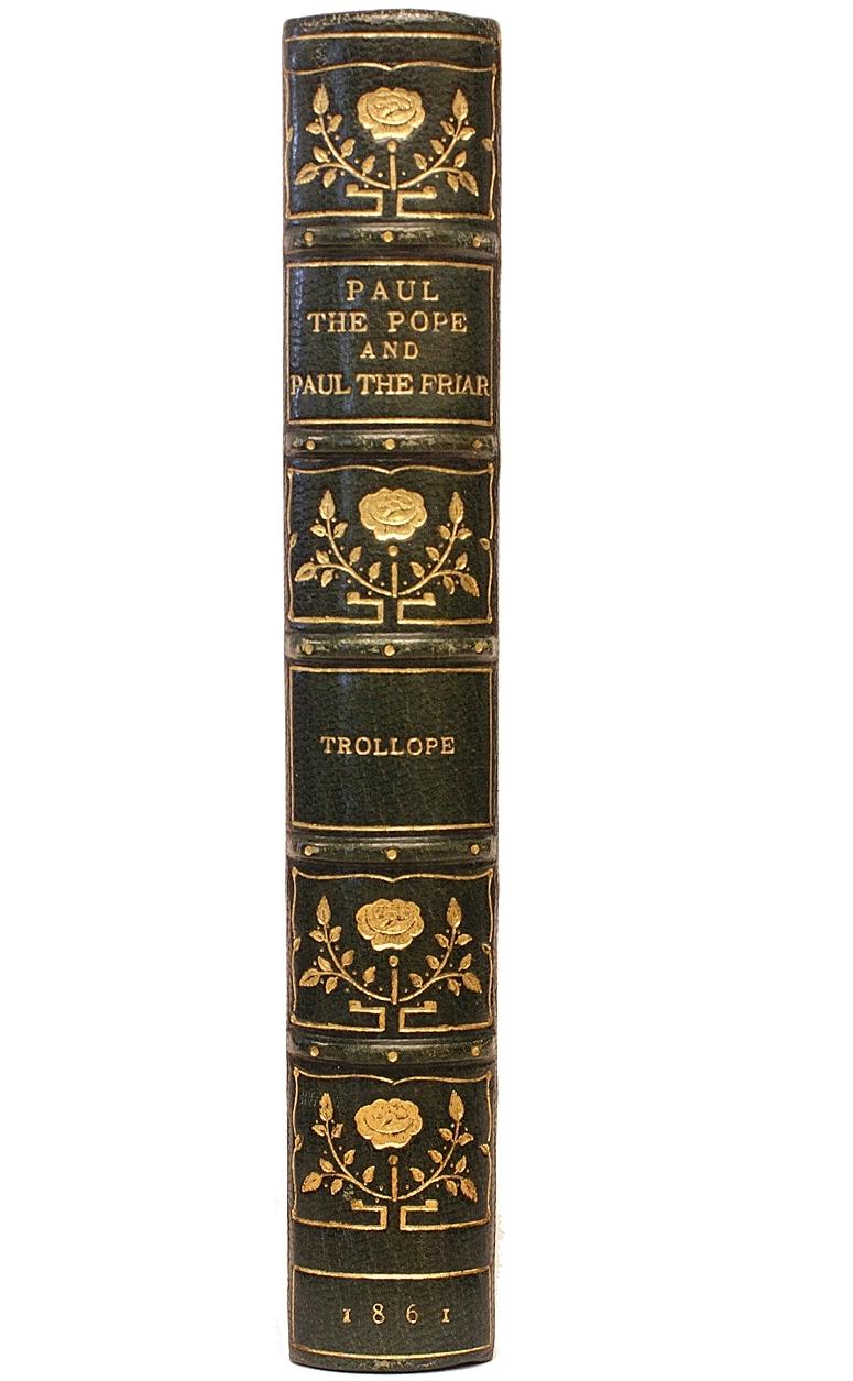 Trollope, Paul the Pope & Paul the Friar, First Edition 1861 Leather Bound! In Good Condition For Sale In Hillsborough, NJ