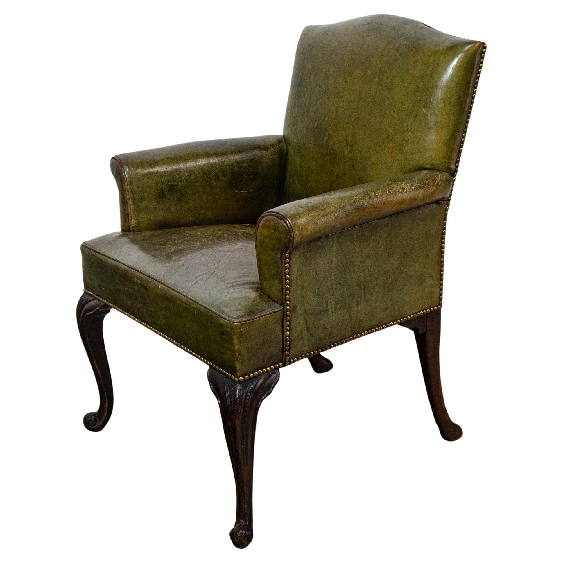 Trollope & Sons Leather Desk Chair For Sale