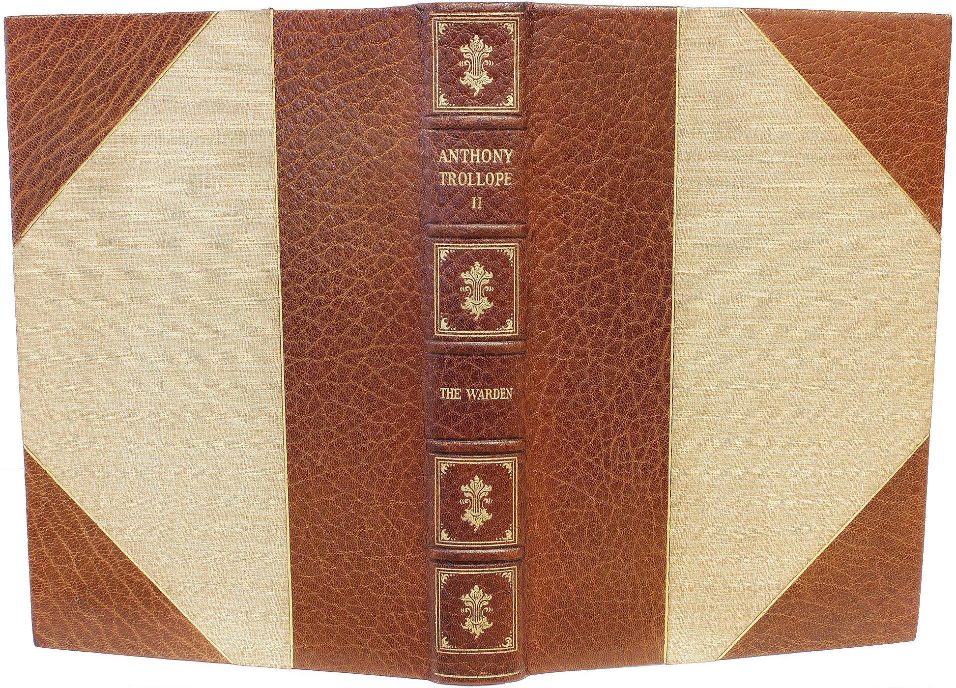 TROLLOPE. Las novelas de Barsetshire. CON UN FRAGMENTO MANUSCRITO - 14 VOLÚMENES - 1929 en Bueno estado para la venta en Hillsborough, NJ