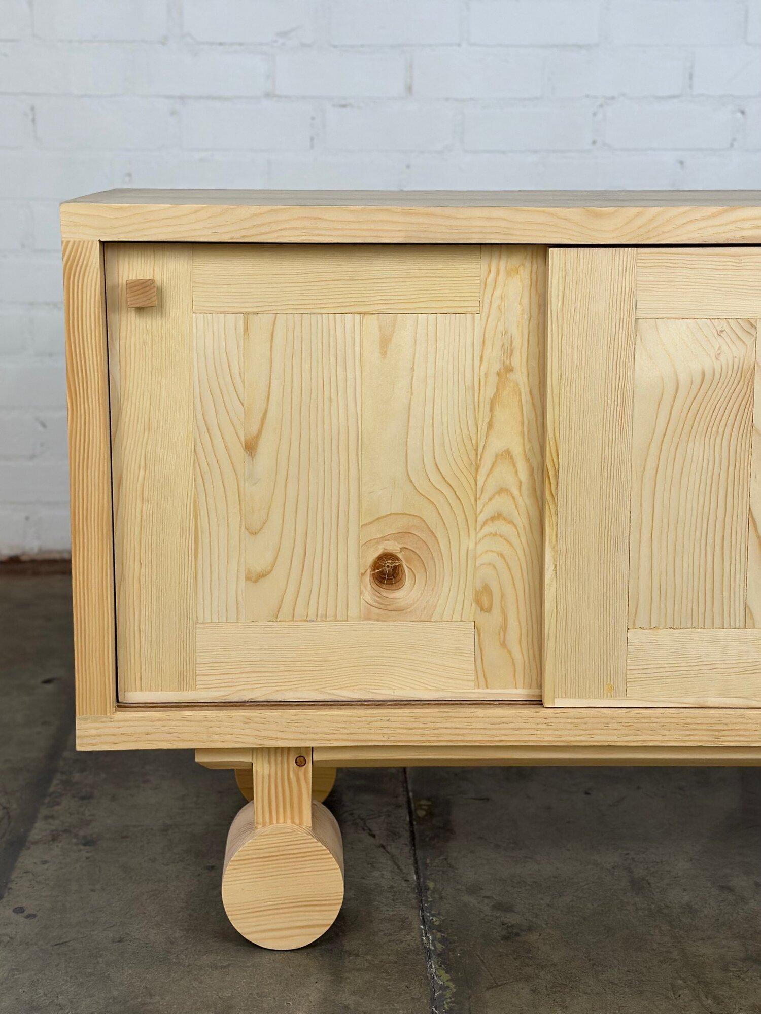 Trolly Credenza in Pine For Sale 1