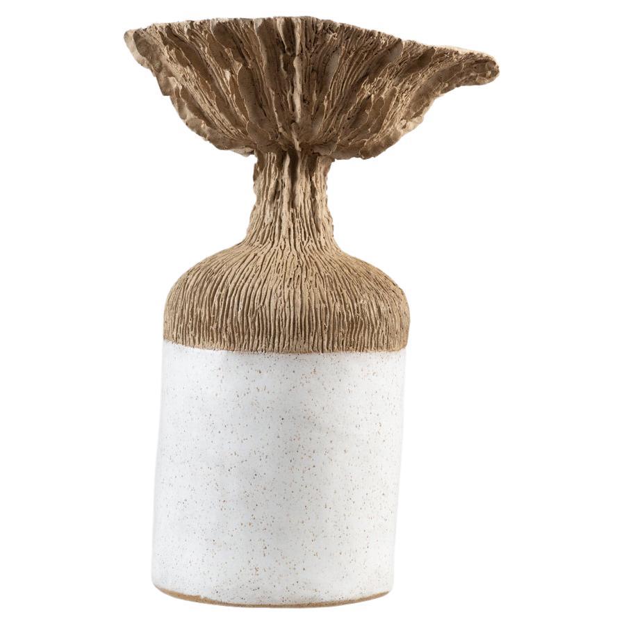 Trombetta Vessel in Glazed Stoneware by Trish DeMasi For Sale