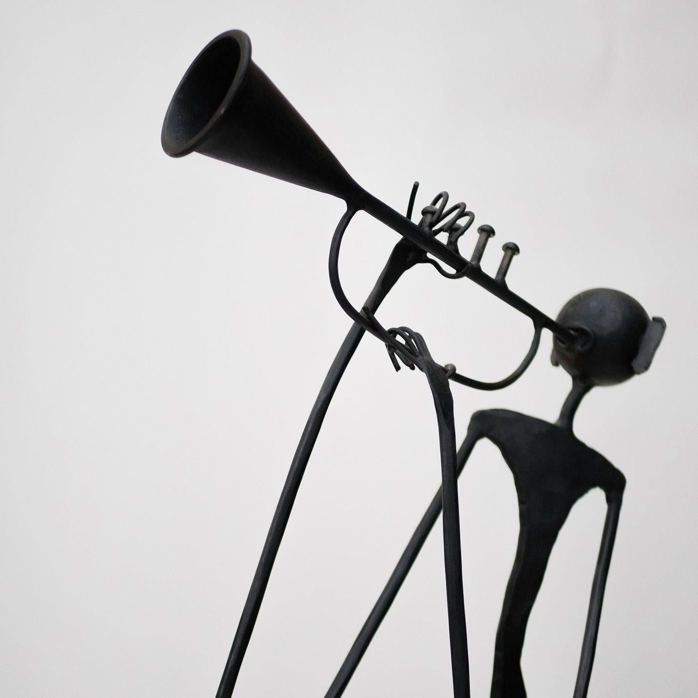 Modern Trombettista Sculpture