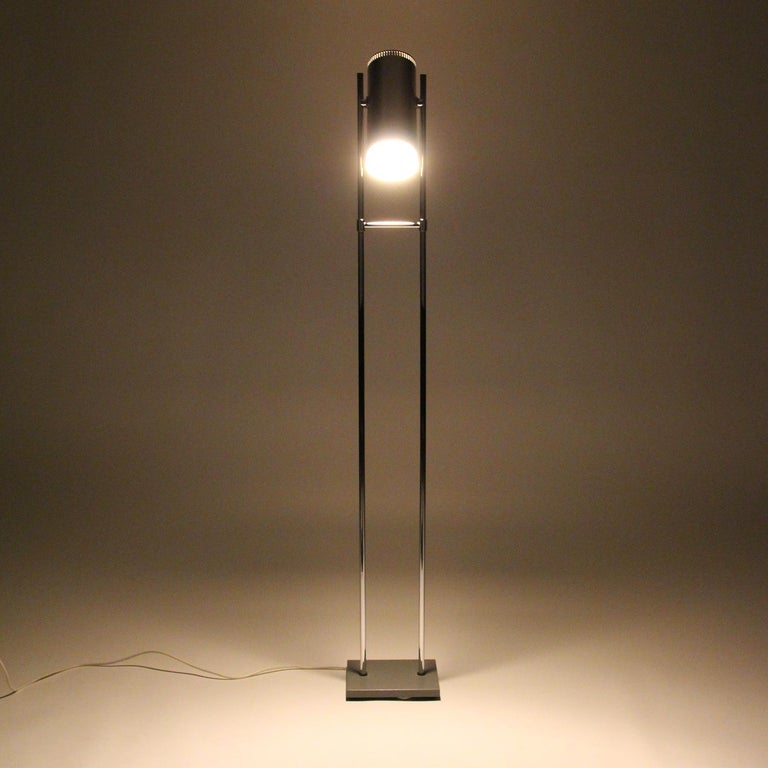 Trombone Vintage Aluminum Floor Lamp by Jo Hammerborg, Fog ...