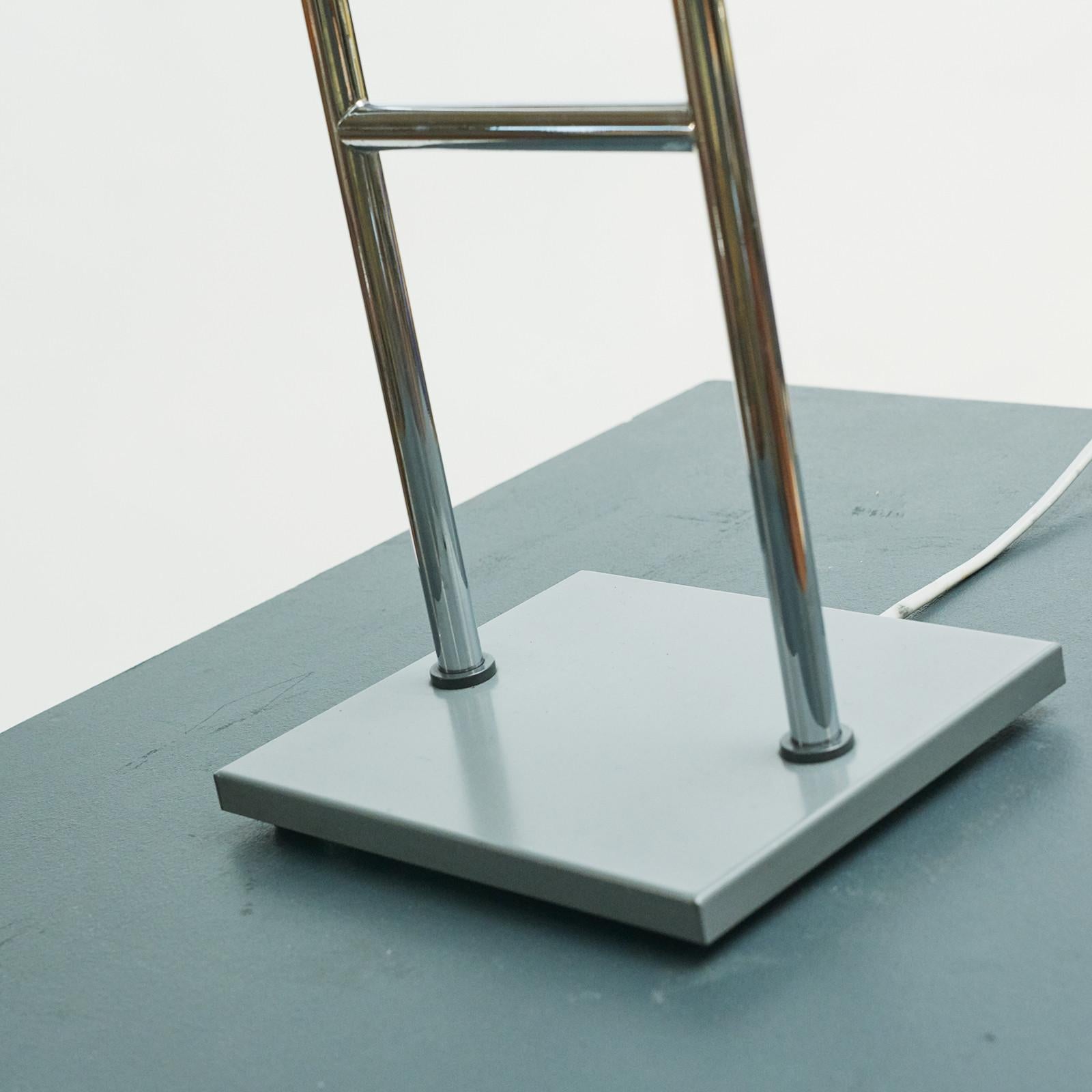 Trombone Vintage Aluminum Table Lamp by Jo Hammerborg, Fog & Morup In Good Condition In Kastrup, DK