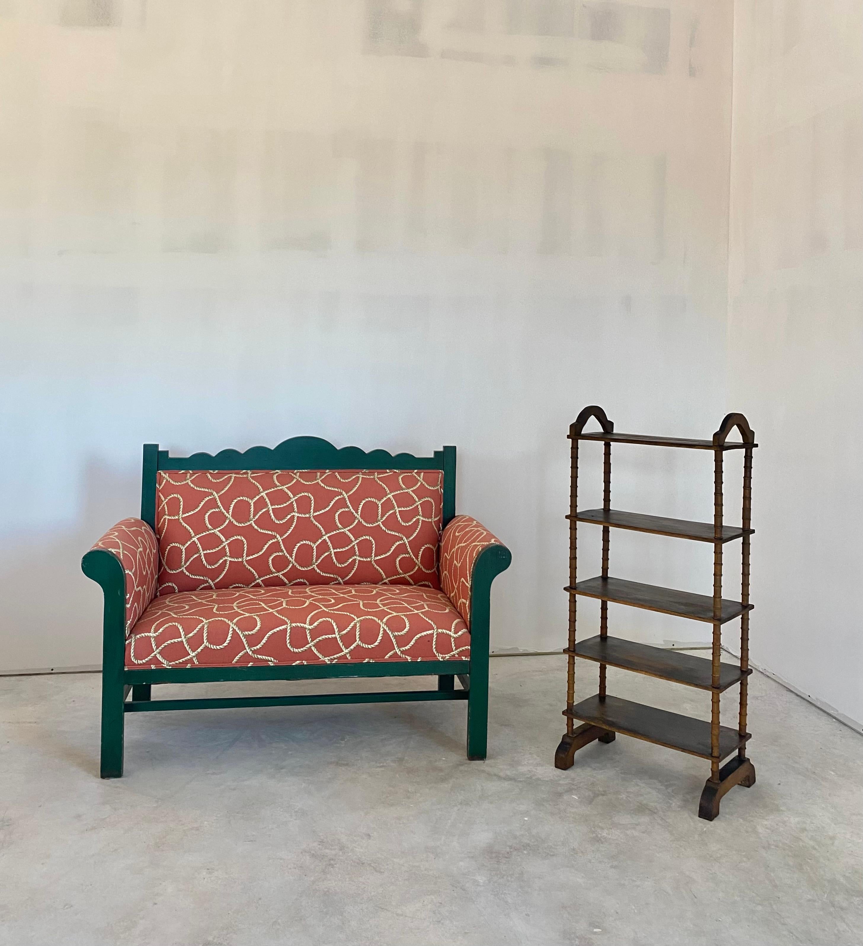 Américain Banquette Tromp l'Œil Art populaire de style surréaliste en vente