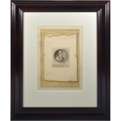 Trompe l’oeil and bronze and silver medal of Dr. Nicolaes Tulp