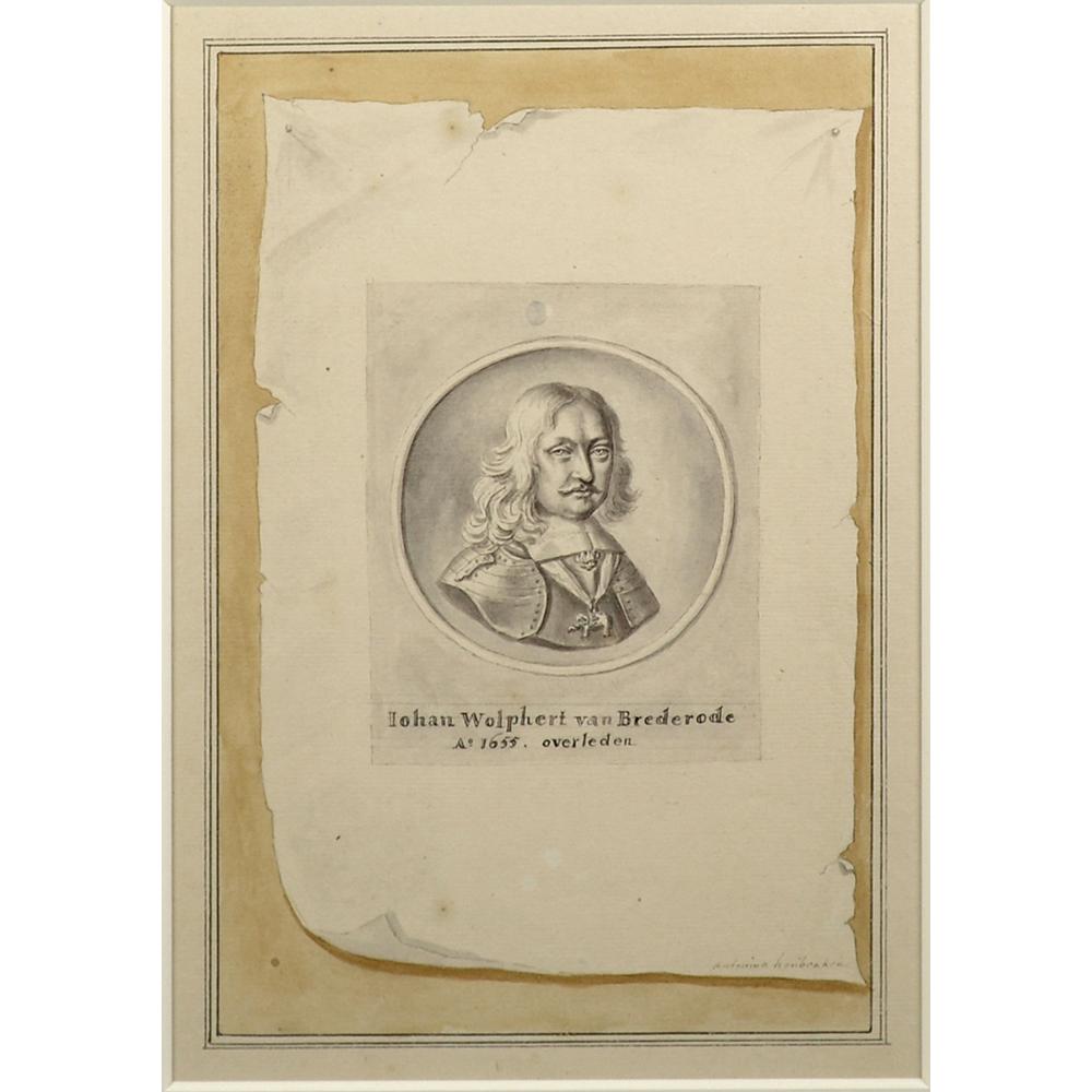 Trompe l'oeil y medalla de plata de Jan Wolfert van Brederode en Bueno estado para la venta en UTRECHT, UT